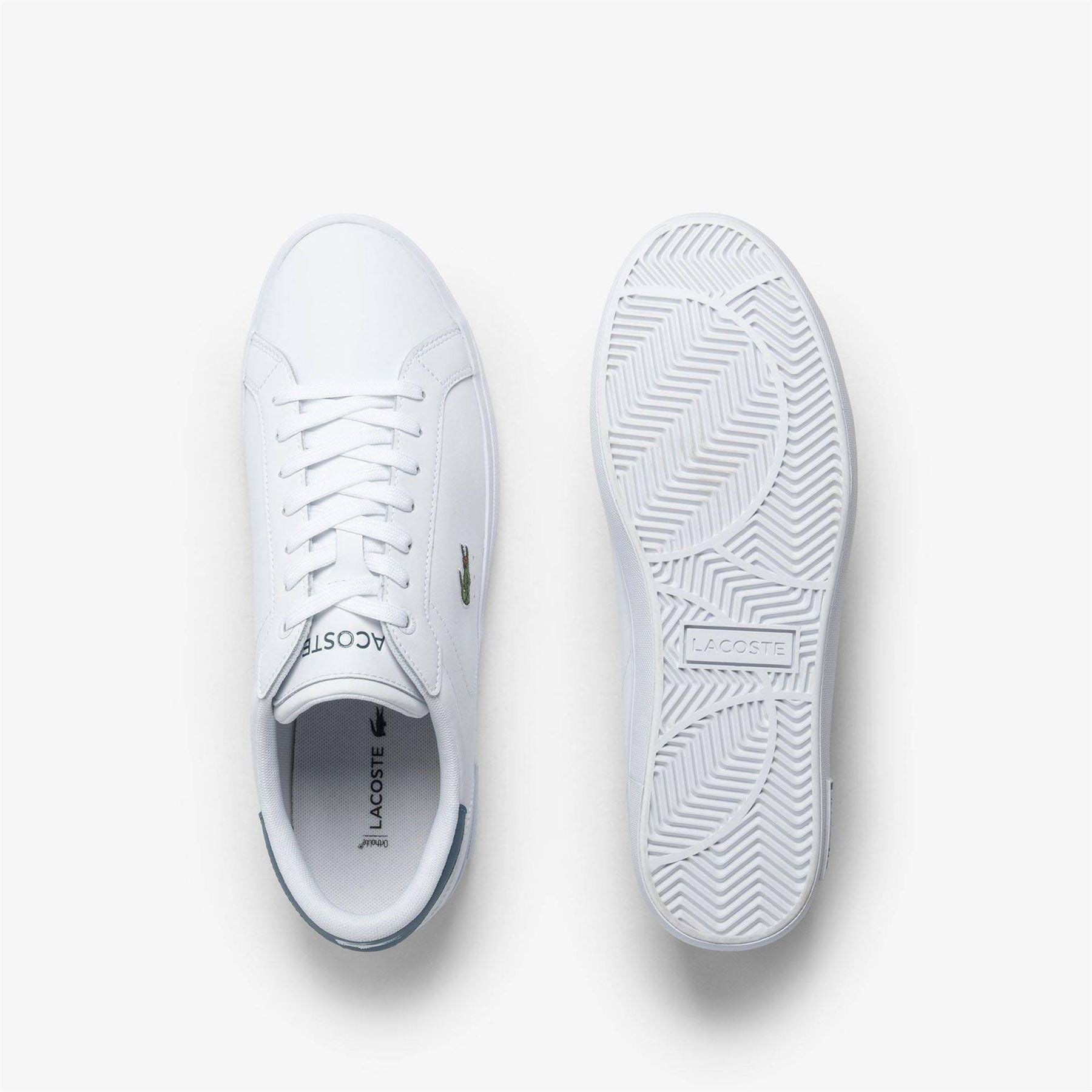 Lacoste Powercourt Low Top Crocodile Print Sneakers