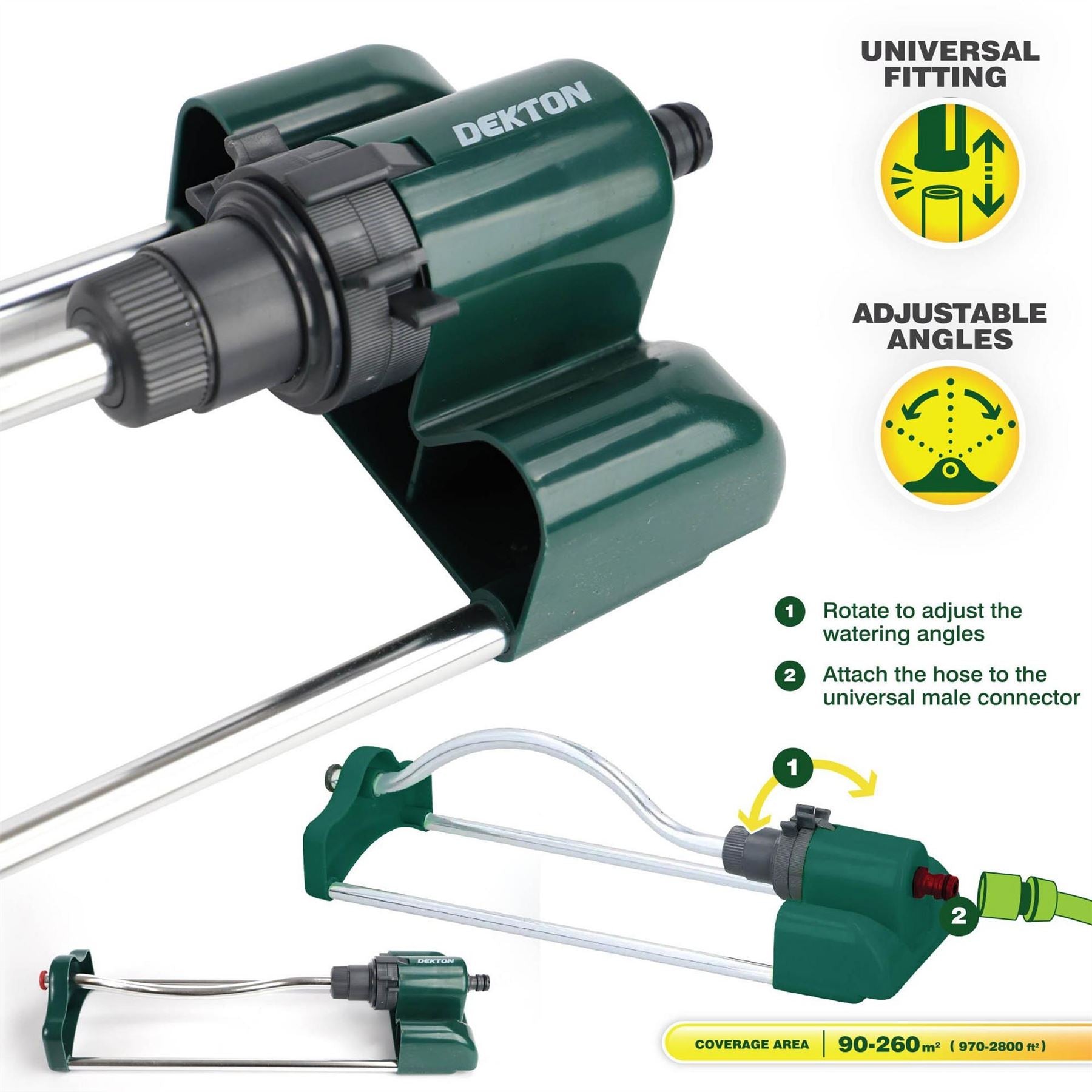 Dekton Hole Oscillating Garden Sprinkler