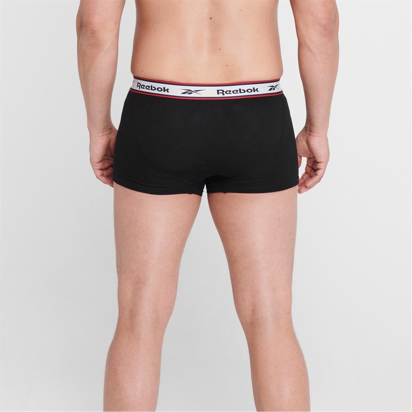 Reebok Mens 3 Pack Boxer Shorts Barlow