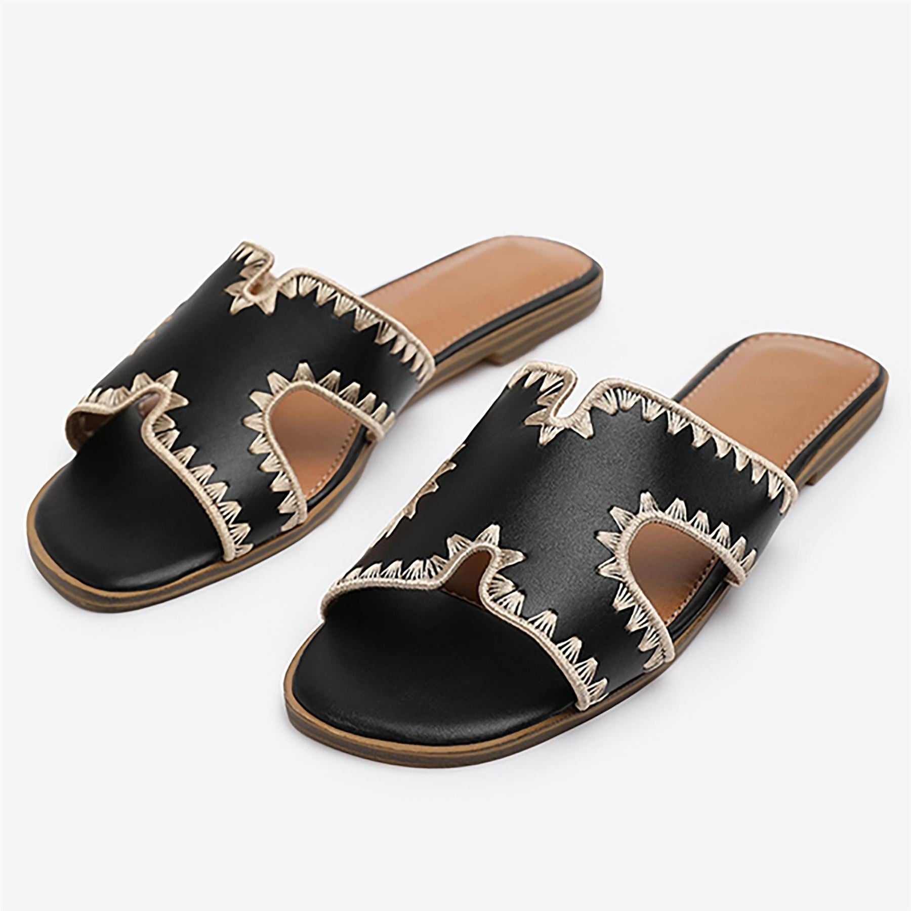 Wheres That From Frankii Open Toe Slide Sandals