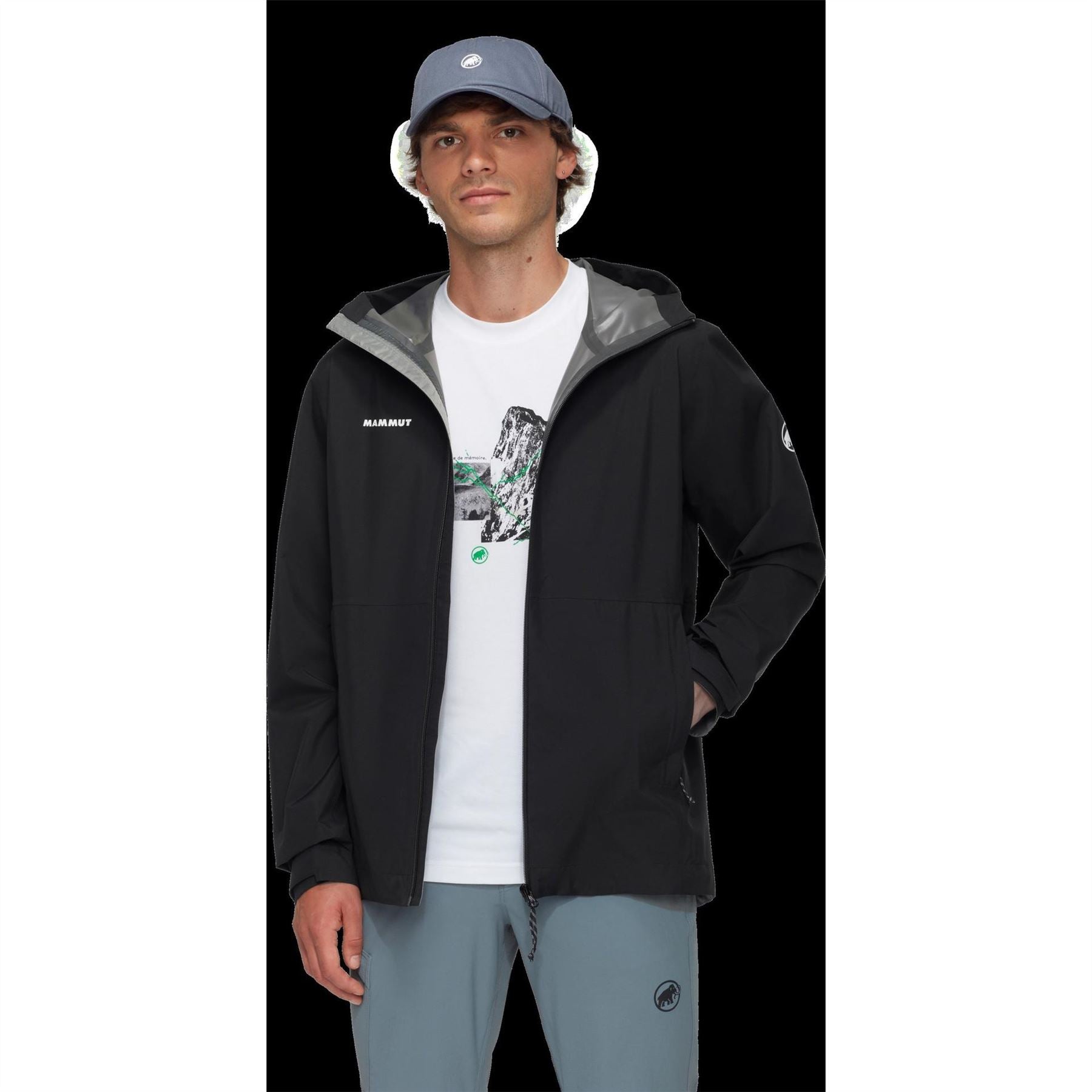 Mammut Linard Hooded Color Block Rain Jacket