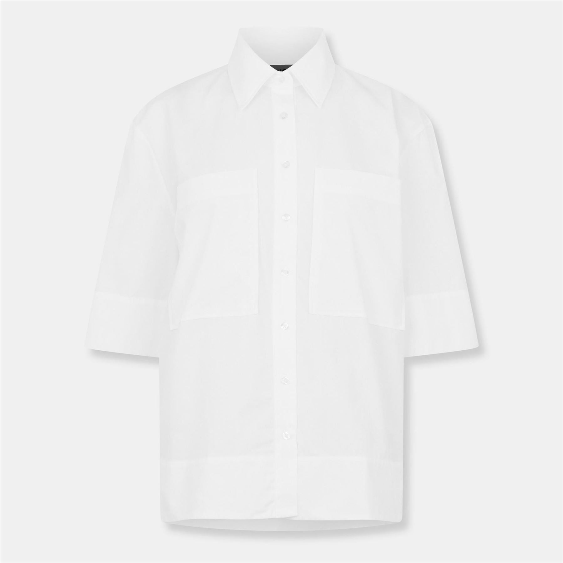 Hugo Relaxed Fit Three Quarter Sleeve Shirt