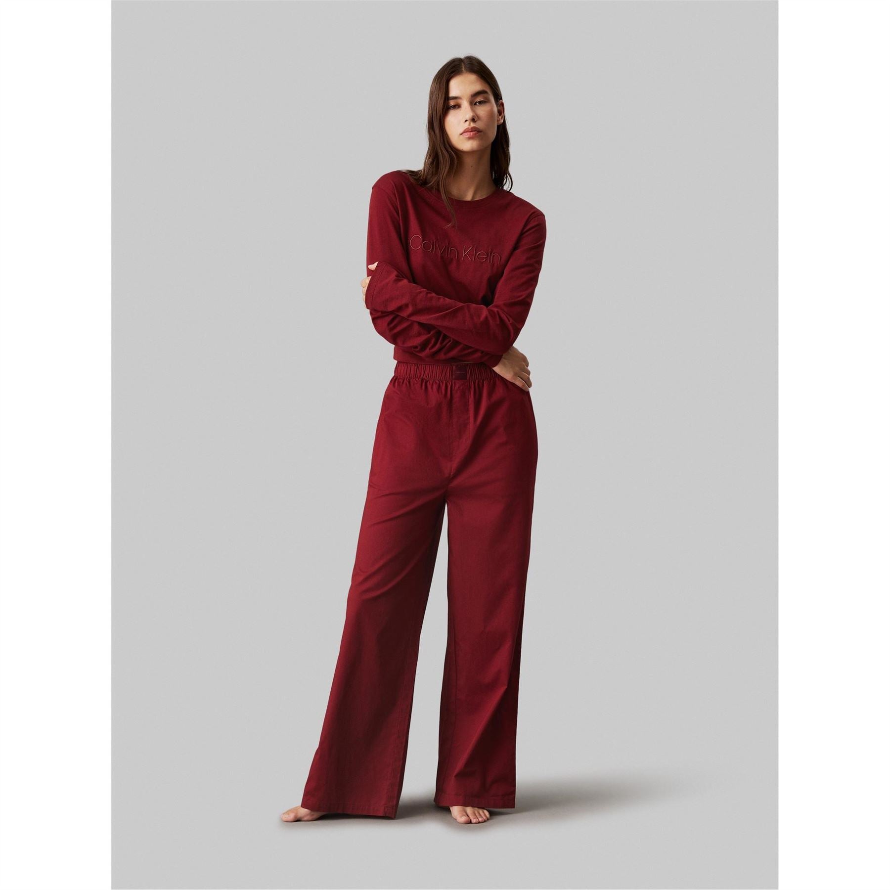 Calvin Klein S Sleep Set (cotton Tee Pant)