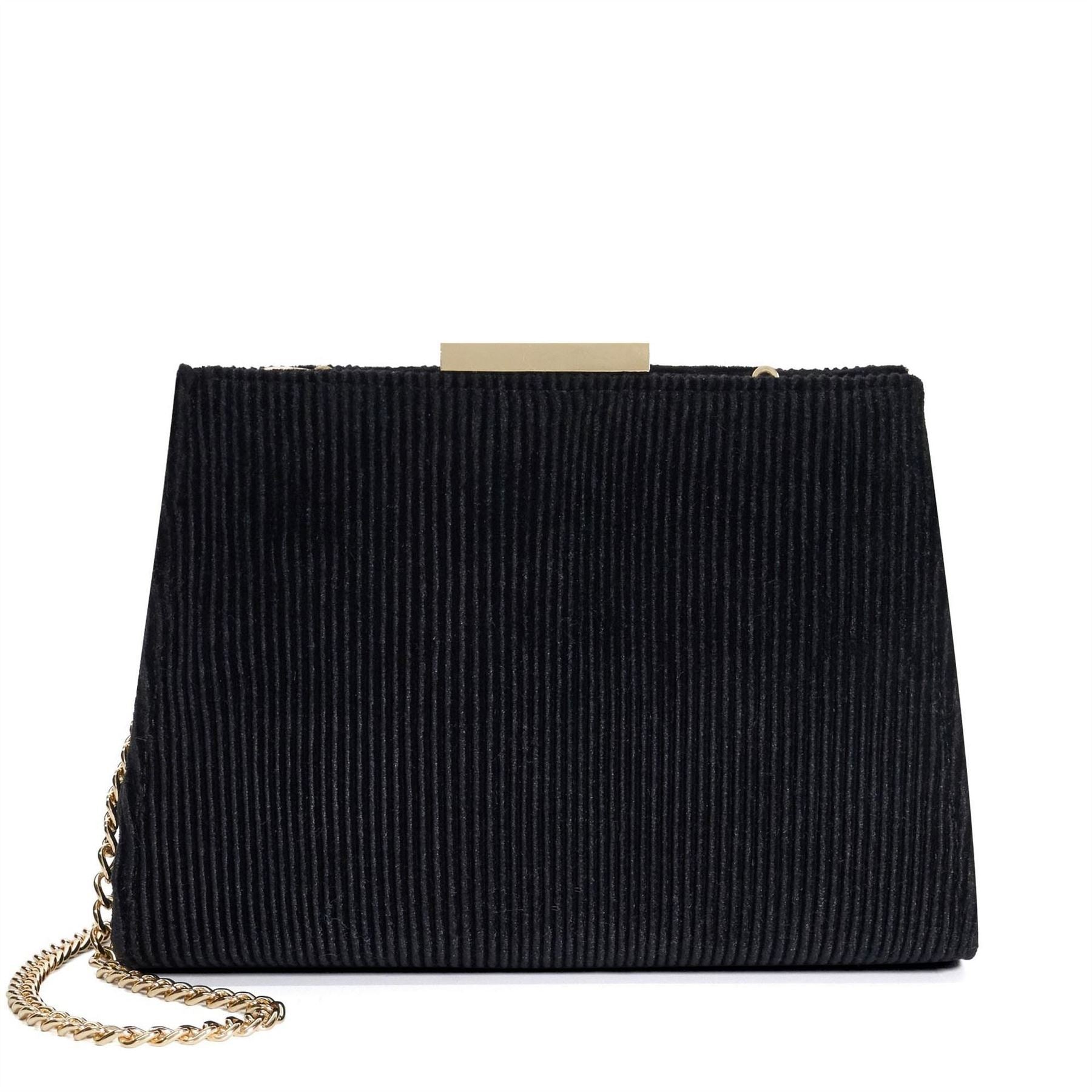 Dune London Textured Gold Frame Clutch Bag