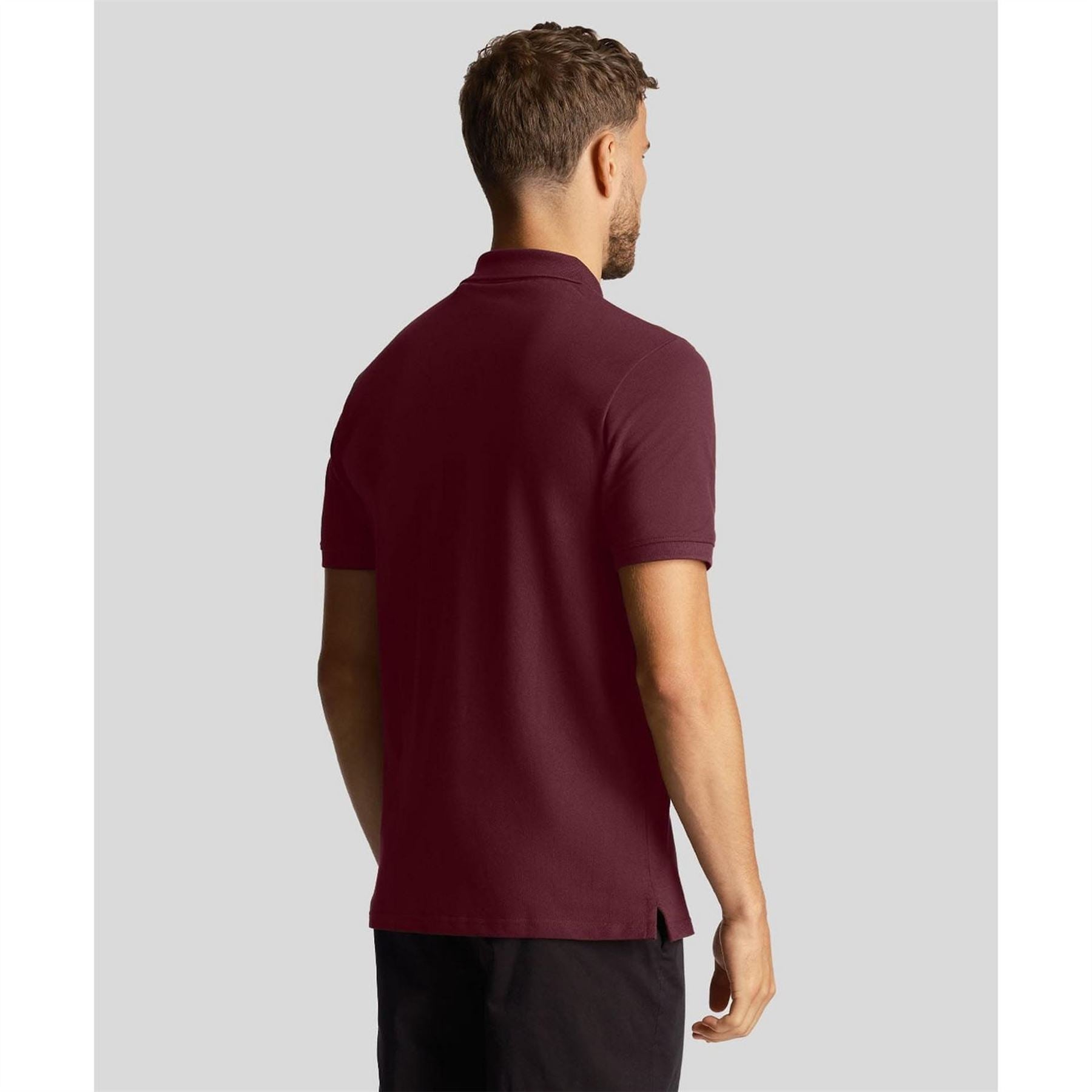 Lyle and Scott Ordinate Print Plain Polo Shirt