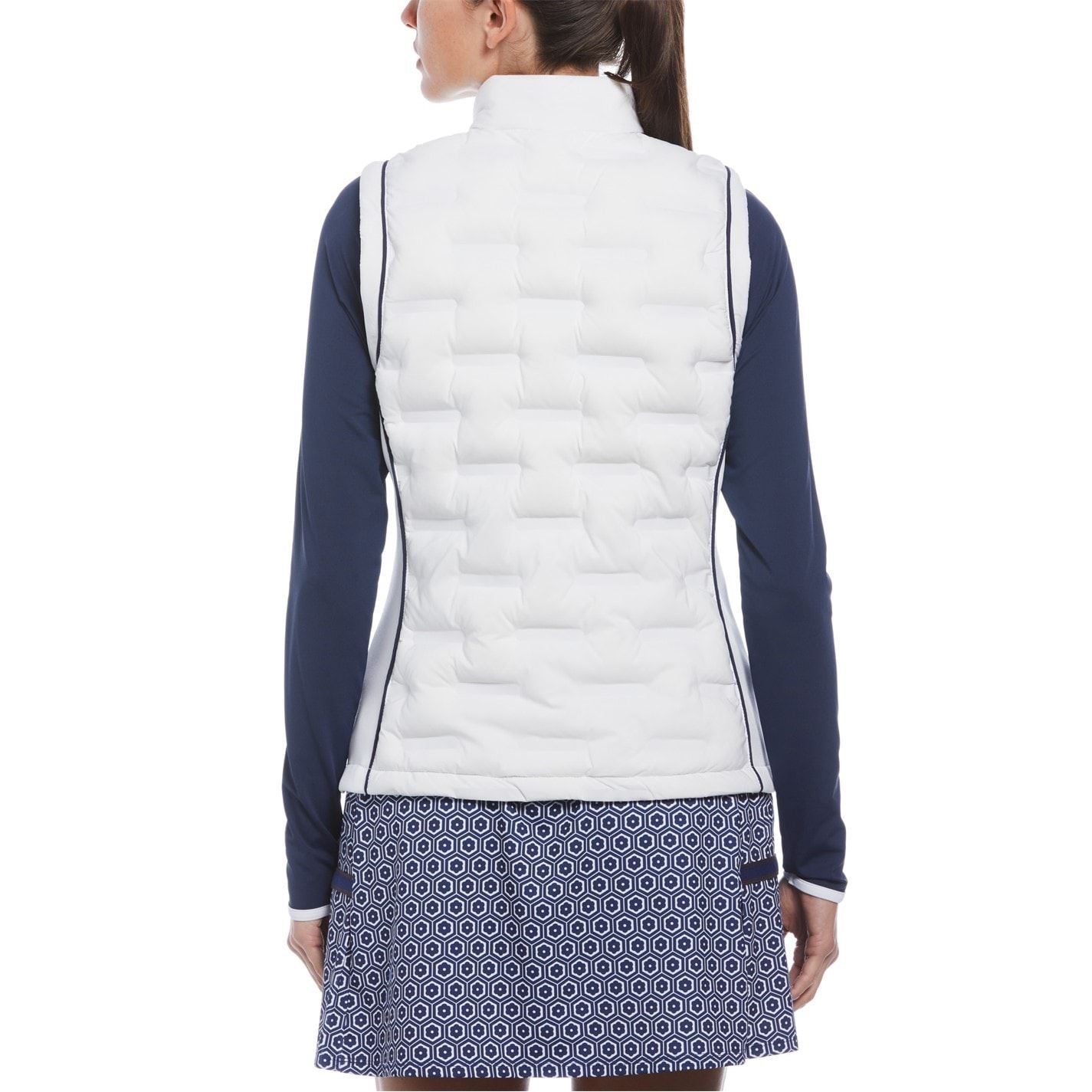 Original Penguin Golf Inslider Woven Mock Neck Vest