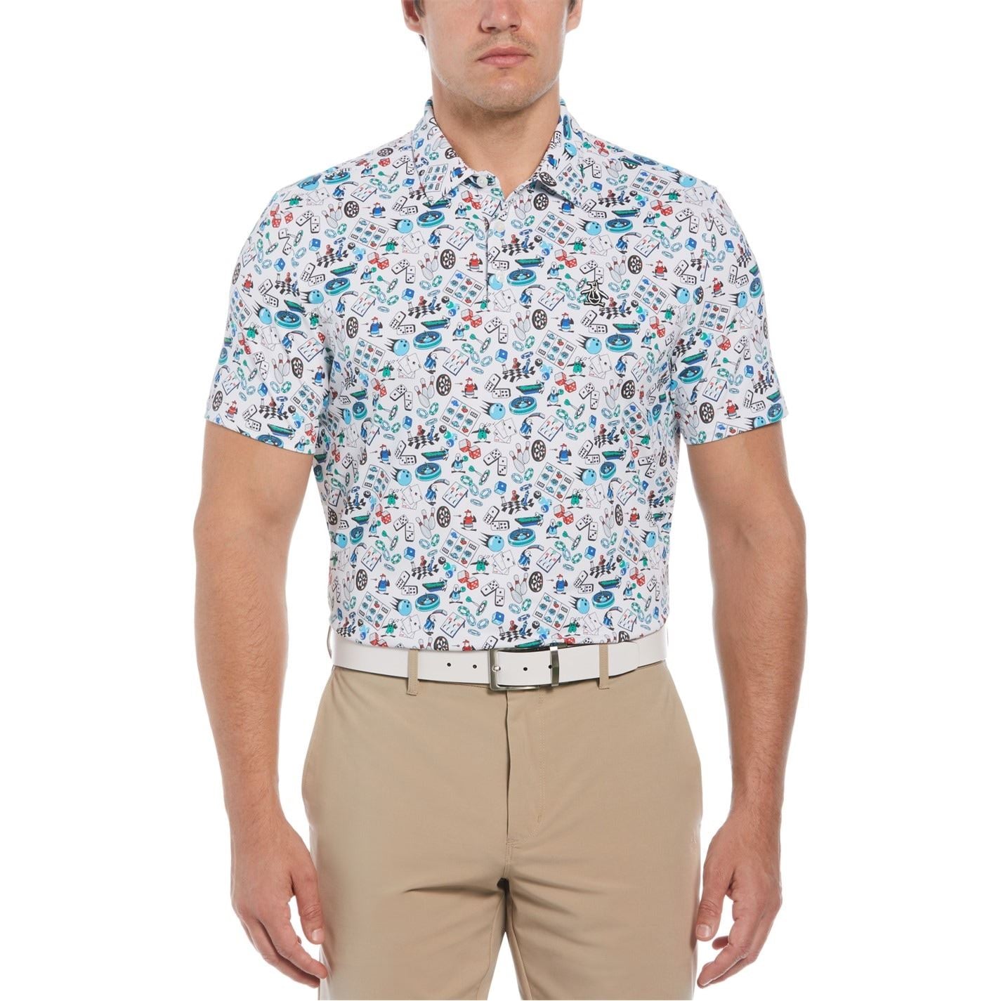 Original Penguin Golf Novelty Regular Fit Short Sleeve Shirt