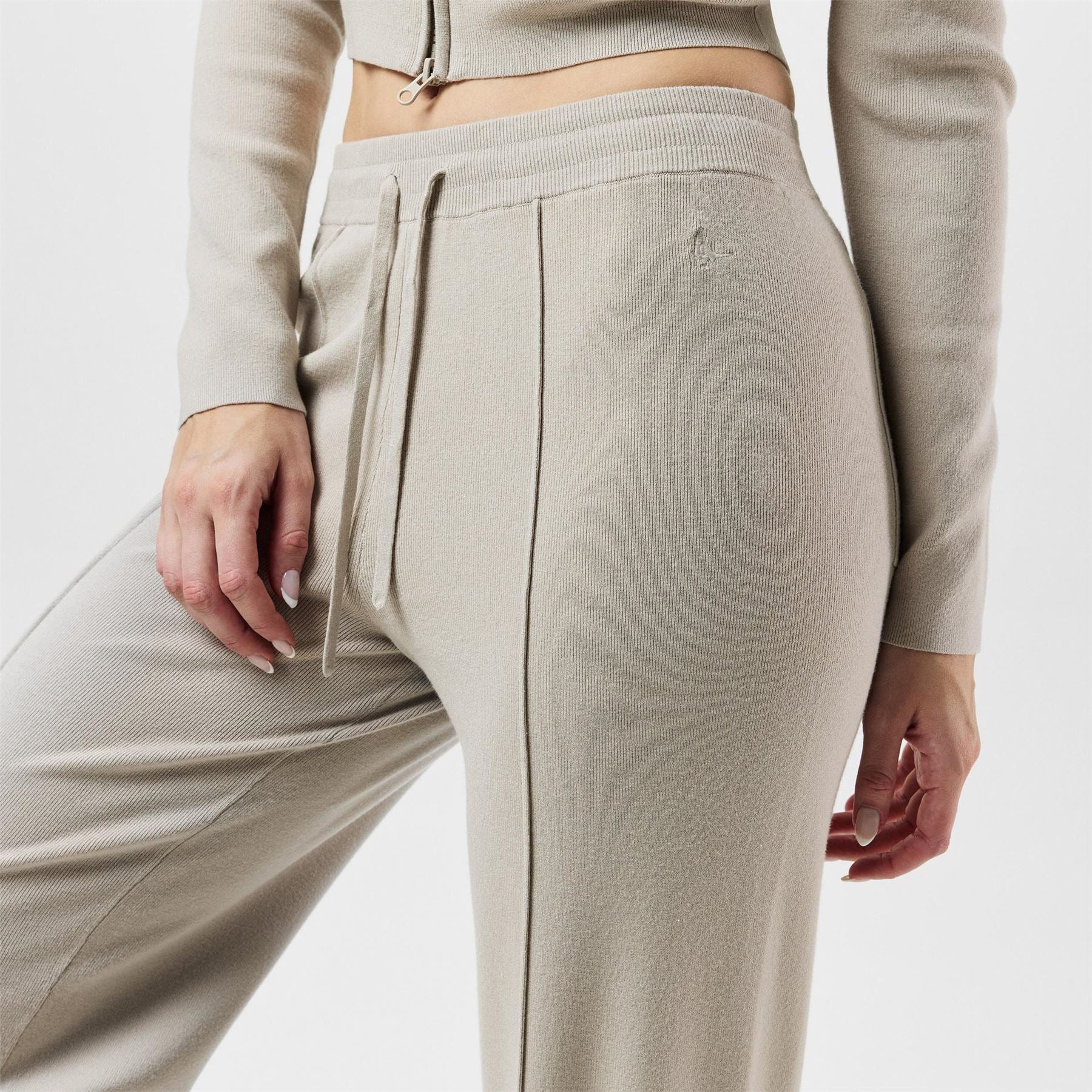Jack Wills Womens Knitted Pin Tuck Trousers