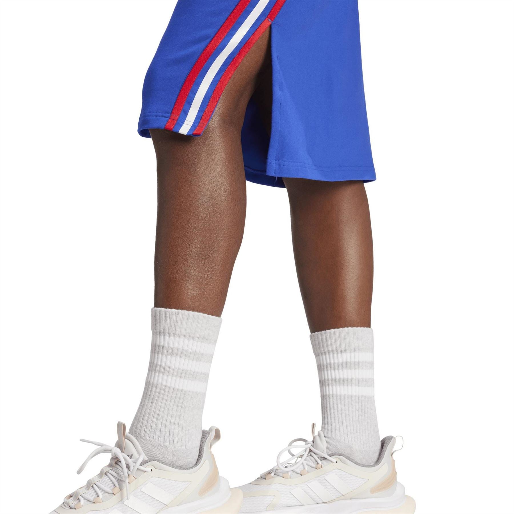 adidas Crew Neck Sleeveless Midi Bodycon Dress