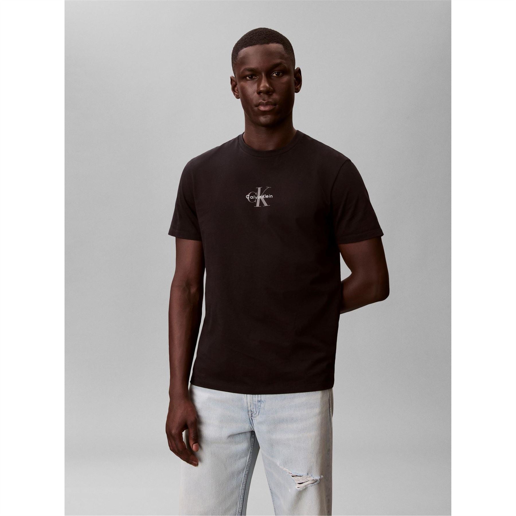 Calvin Klein Jeans Graphic Crew Neck Short Sleeve Jersey T-Shirt