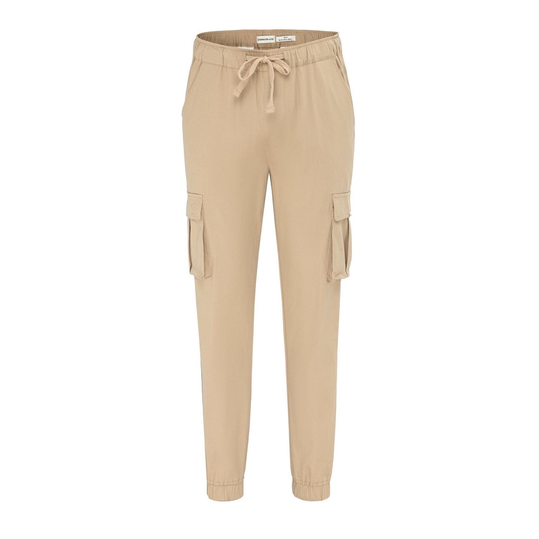 SoulCal Solid Patterned Straight Cargo Pants