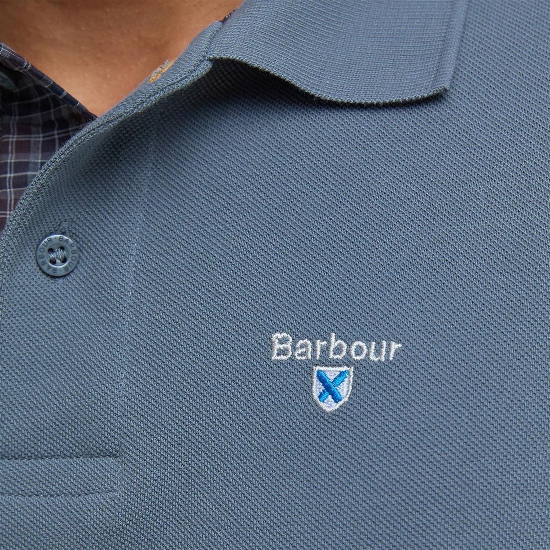 Barbour Tartan Pique Polo Shirt