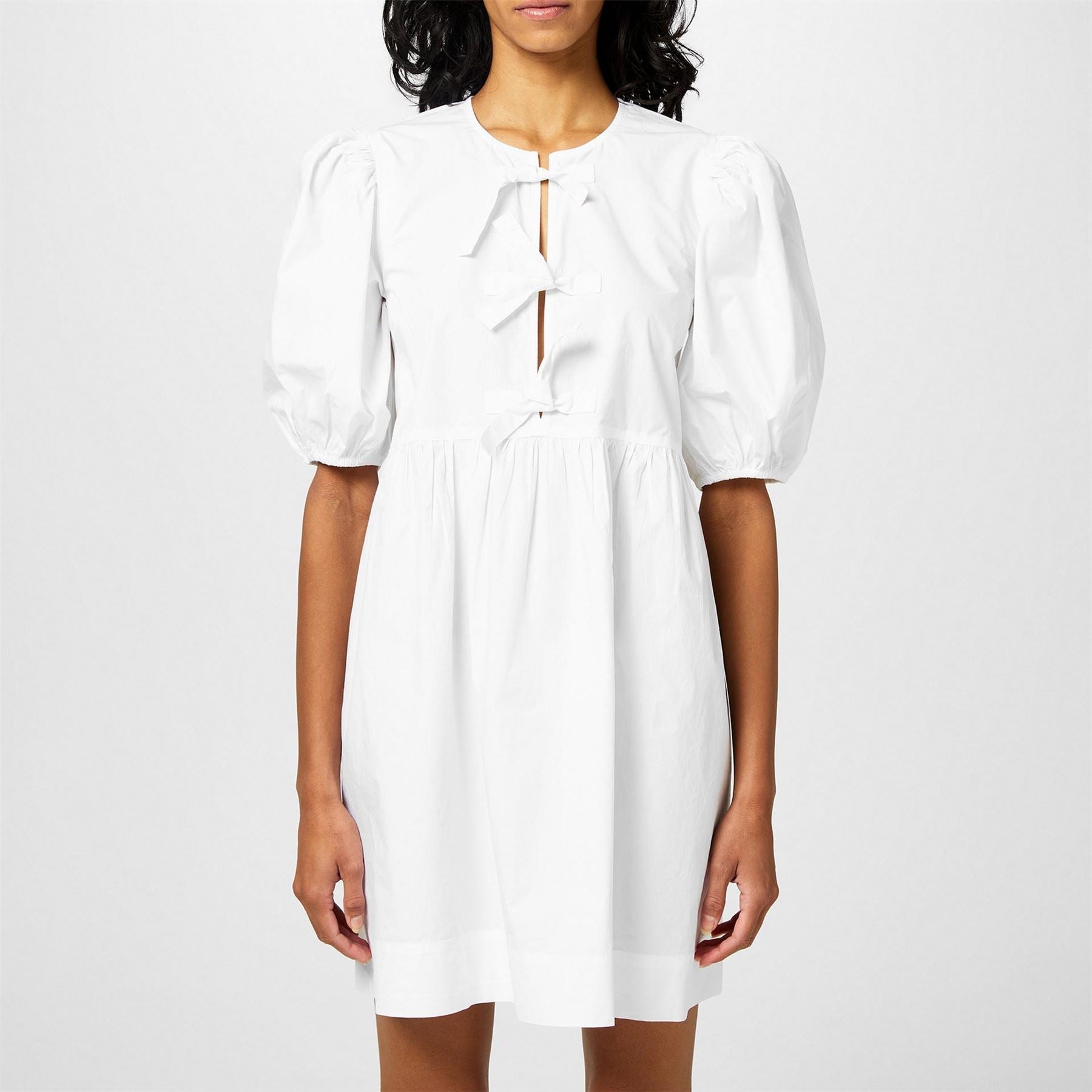Ganni Tie Mini Dress
