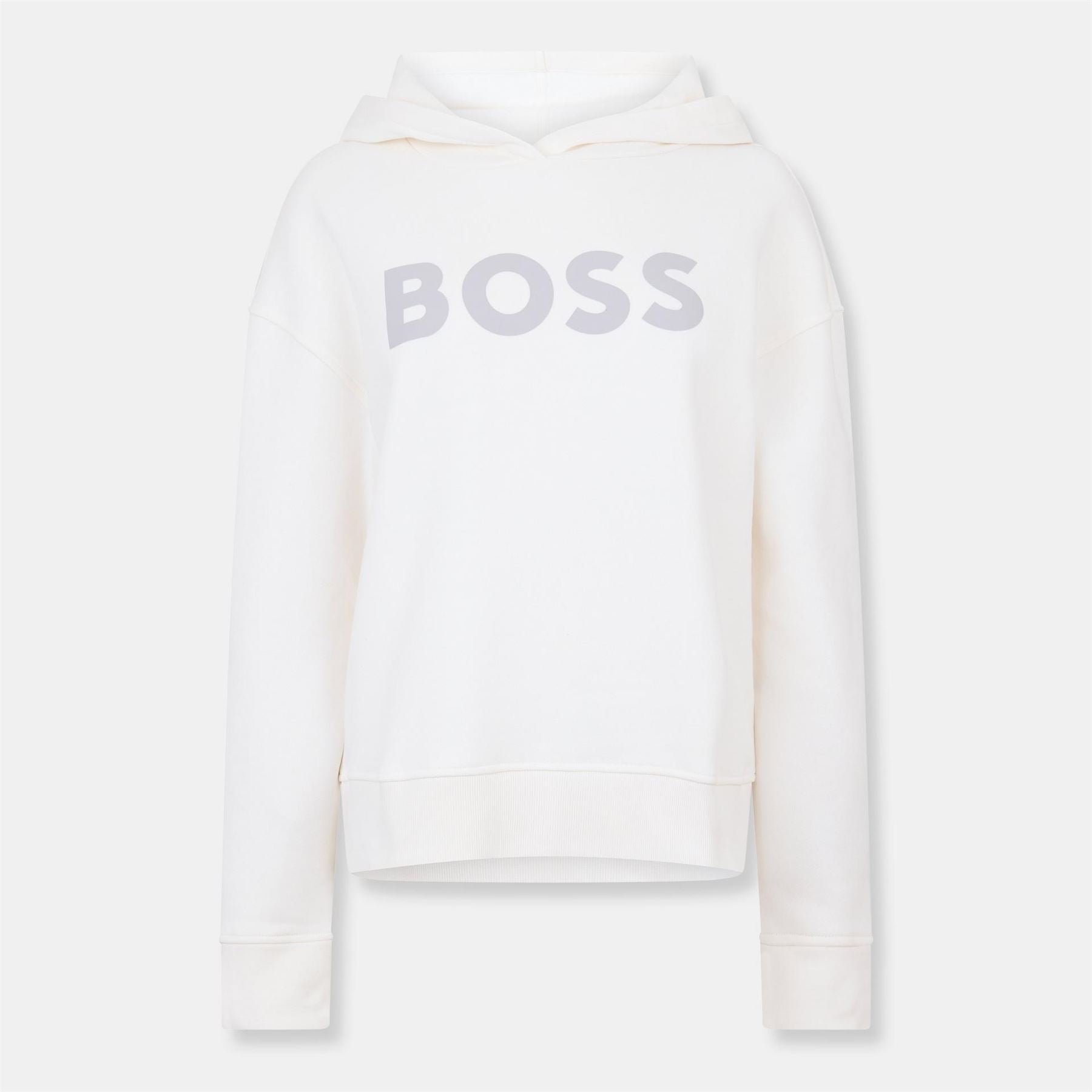 Boss Hooded Neck Long Sleeve Sweatshirt