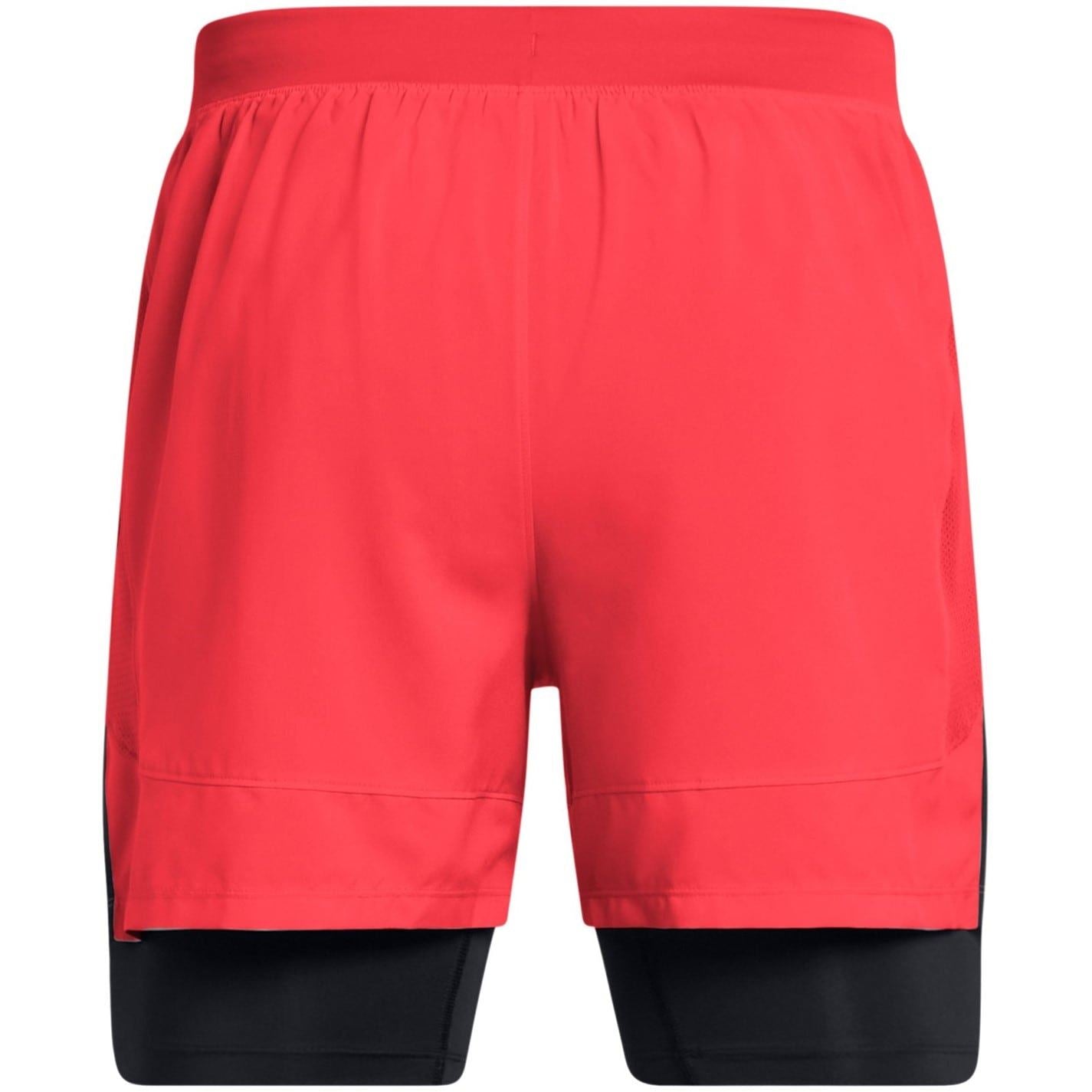 Under Armour Mens Armour Ua Launch 2 In 1 7 Shorts
