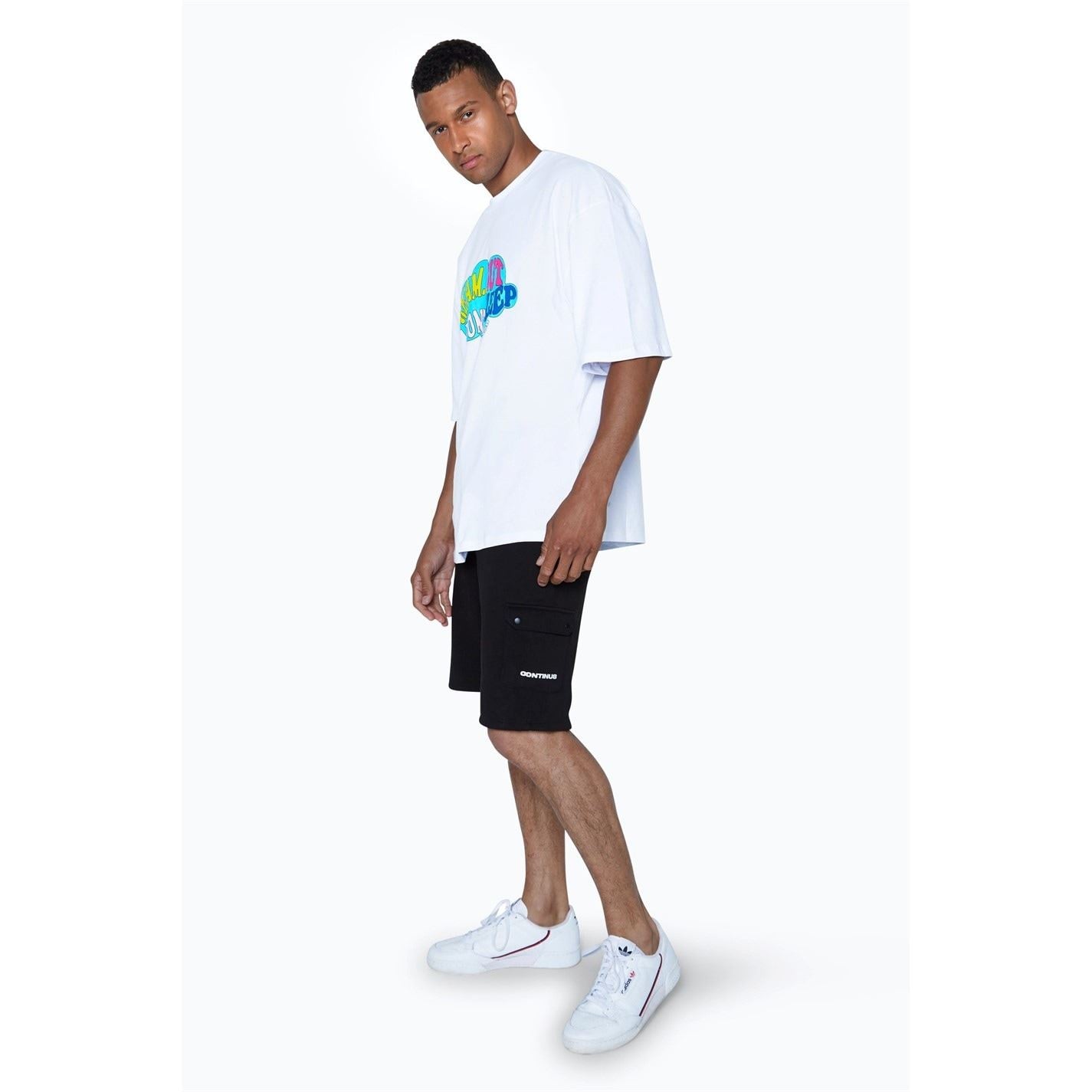 Hype Regular Fit Lettering Crew Neck T-Shirt