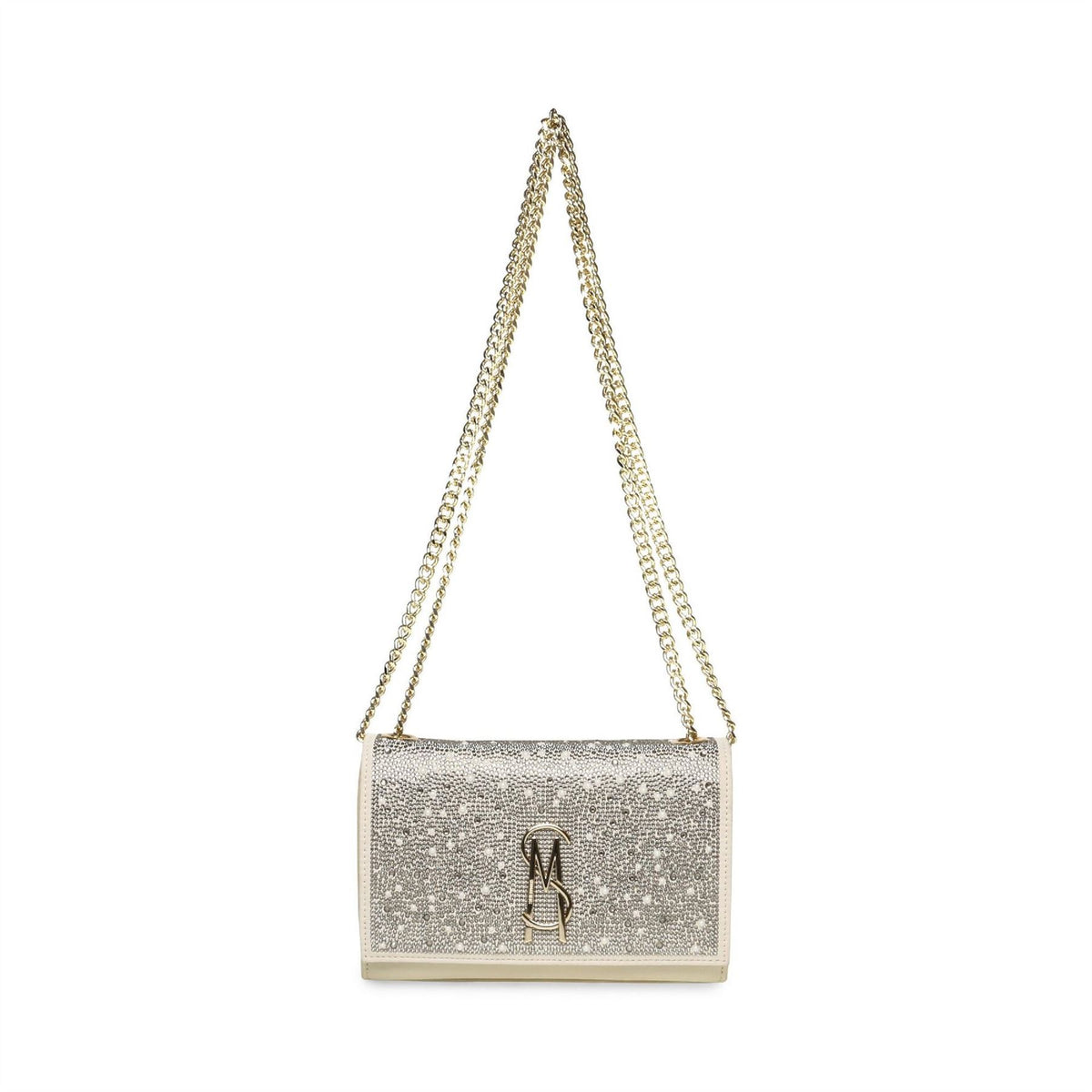 Steve Madden Textured Metallic Cross Body Bag with Chain