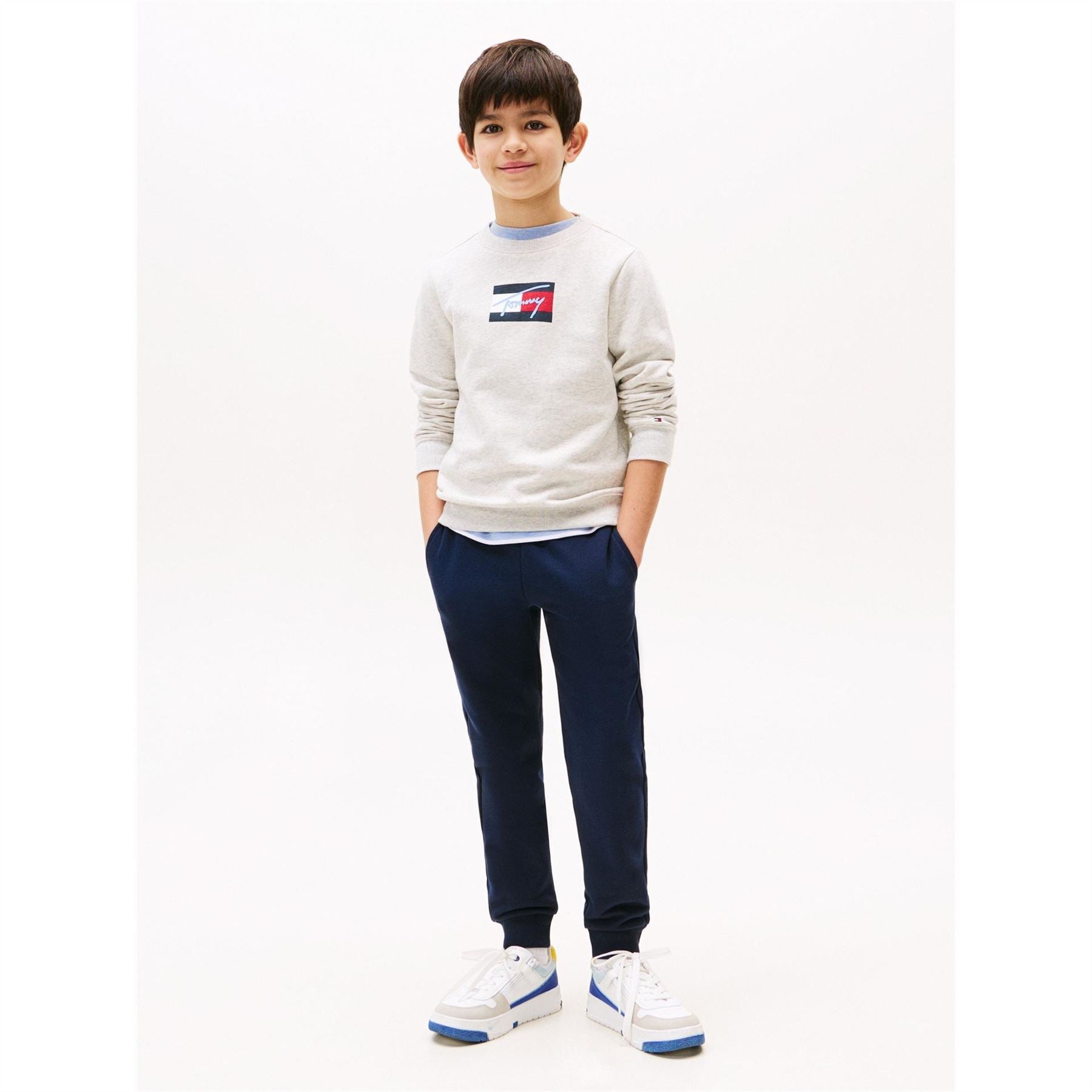 Tommy Hilfiger Script Solid Patterned Slim Joggers