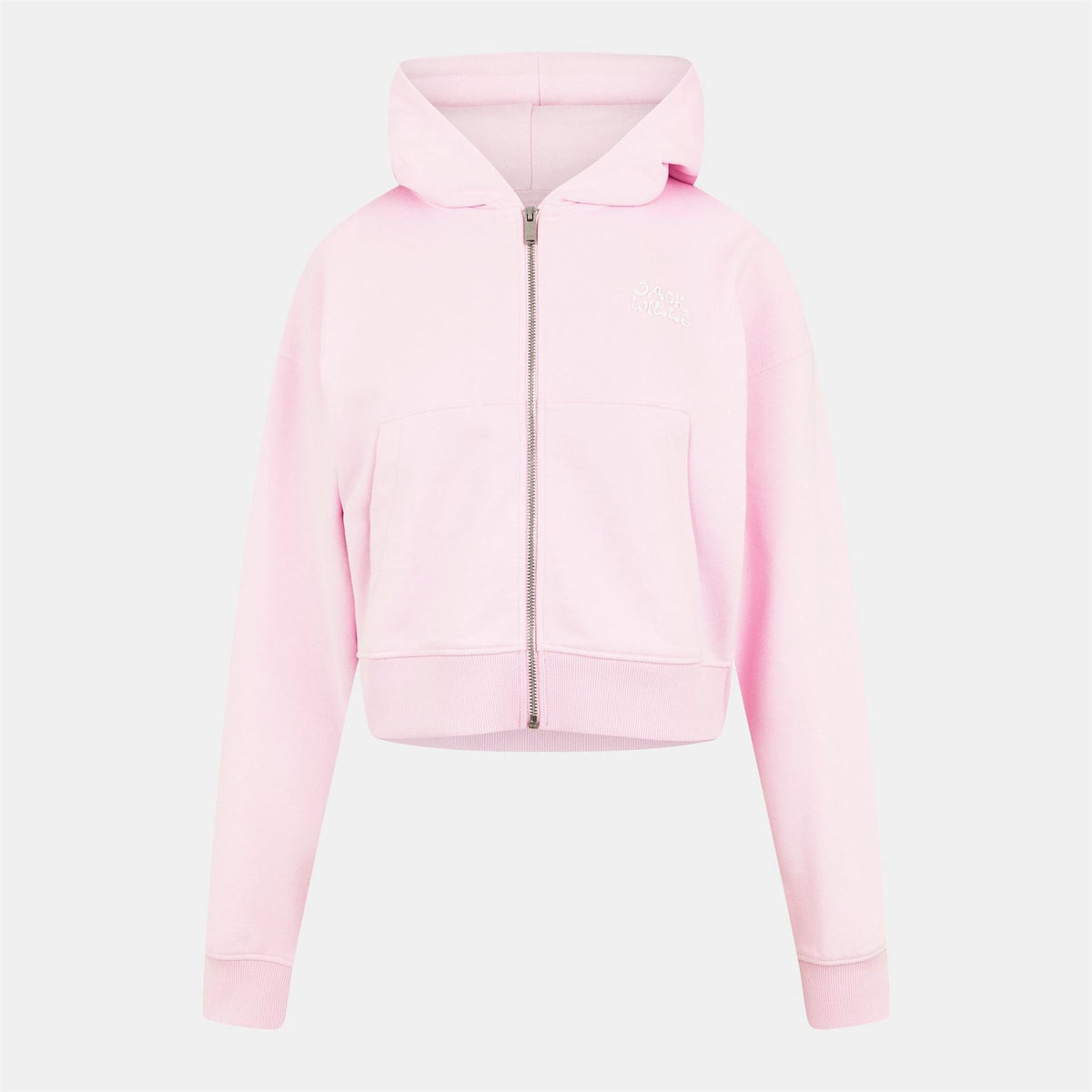 Jack Wills Cropped Relaxed Fit Hooded Sweatshirt