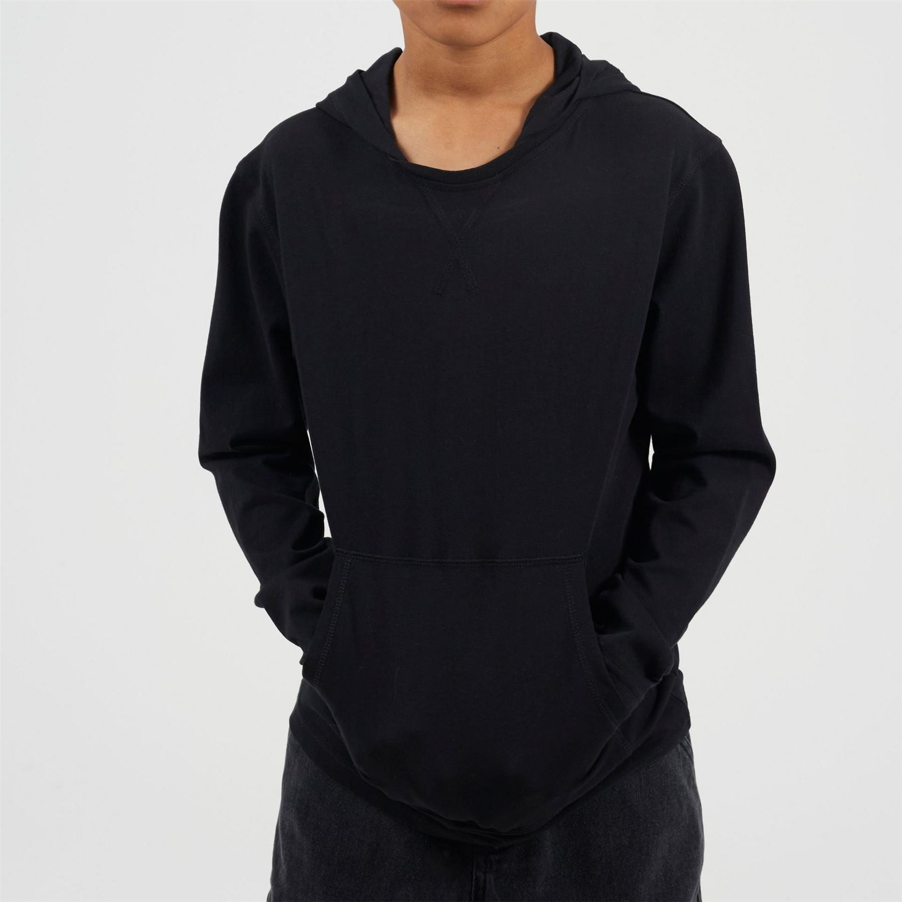 Brave Soul Boys Long Sleeve Hoodie With Set In Sleeve