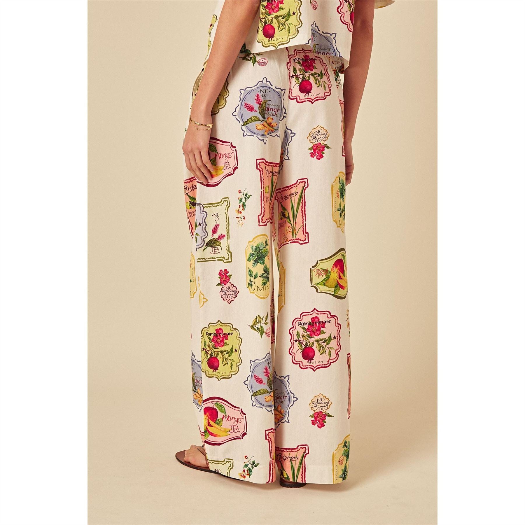 Nobodys Child Shona Graphic Print Wide Leg Palazzo