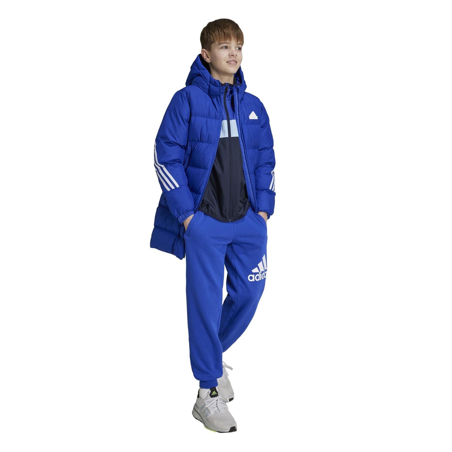 adidas Future Icons Hooded Long Sleeve Puffer Jacket