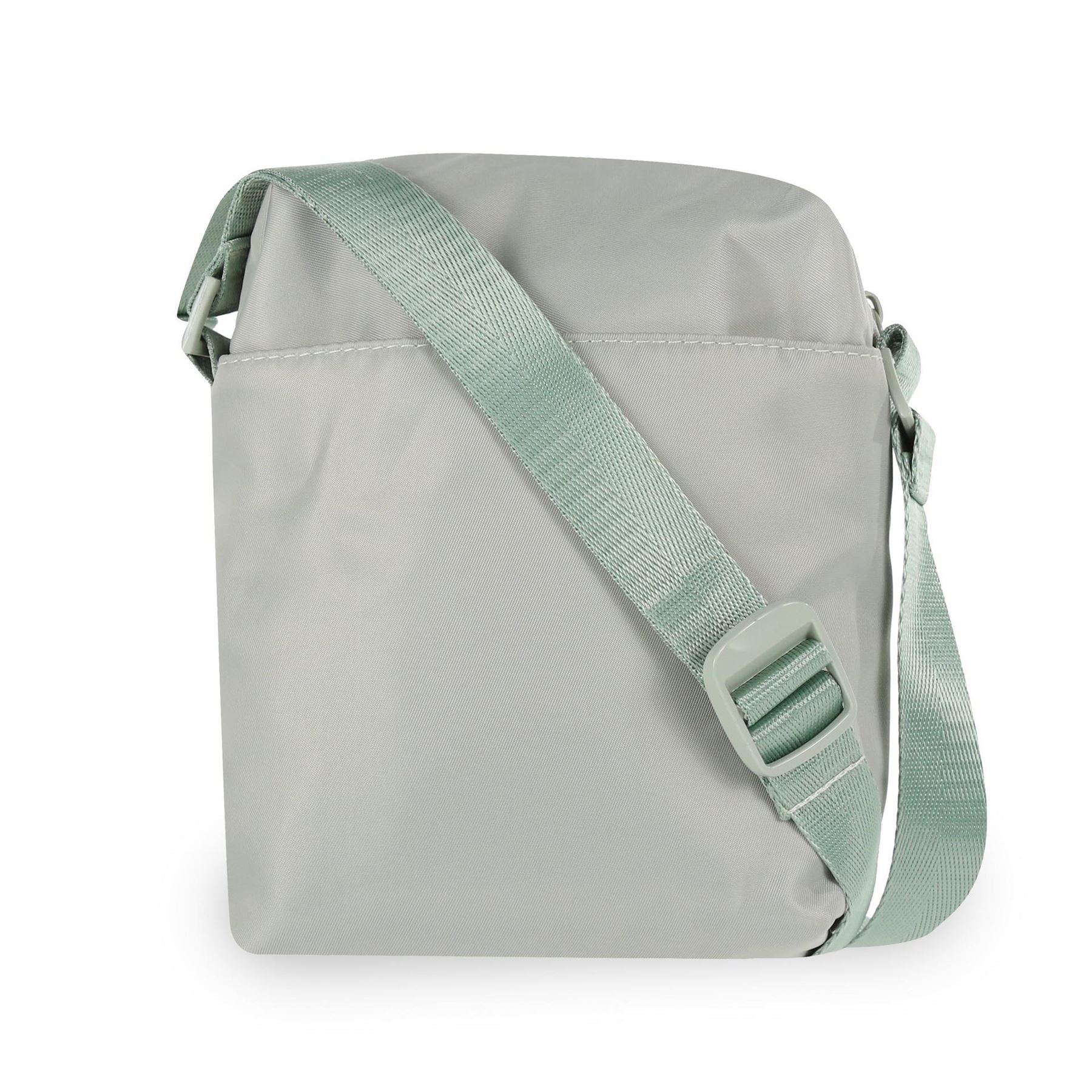 Spiral Rectangle Cross Body Bag with Black Hardware