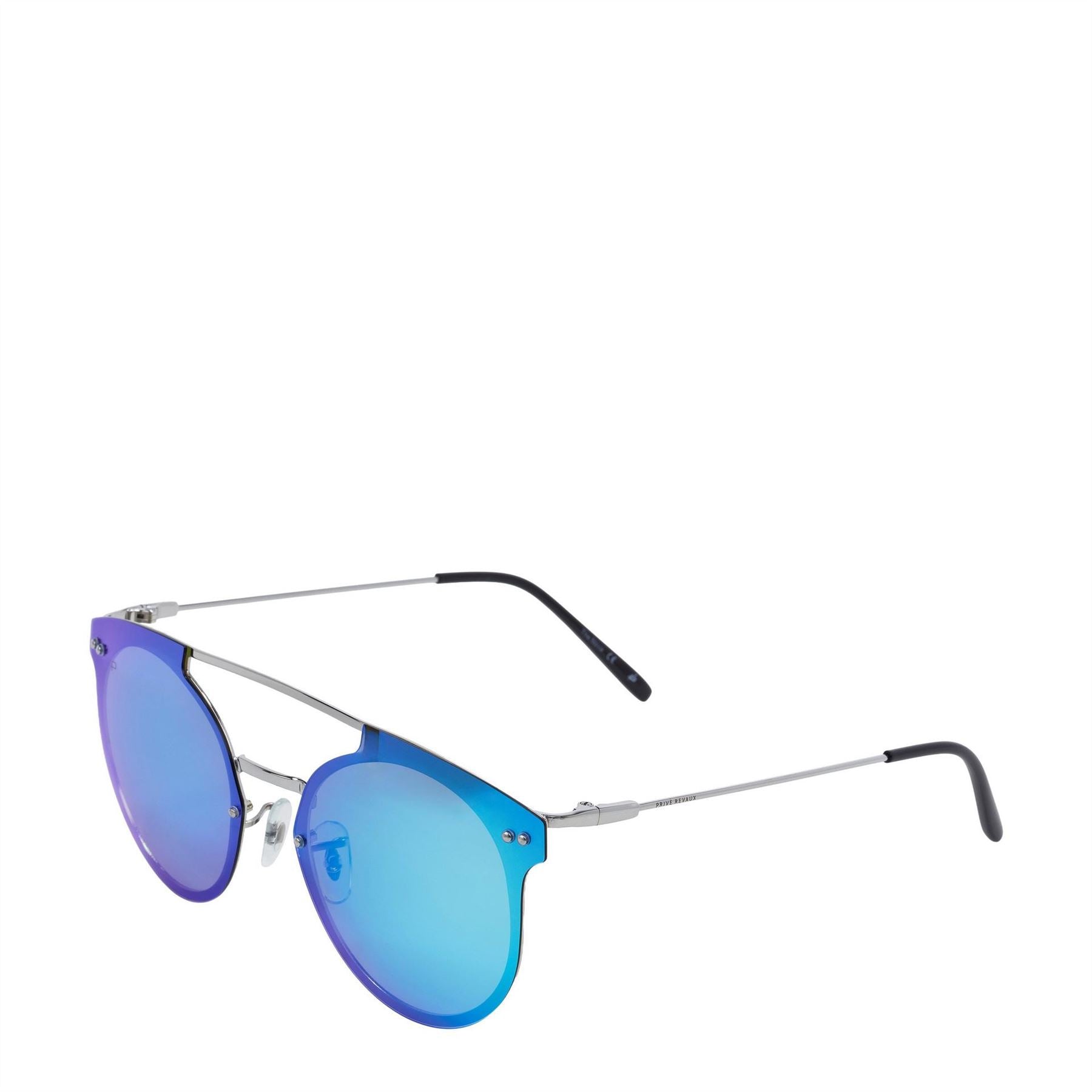 Prive Revaux The Nova Round Half Rim Sunglasses