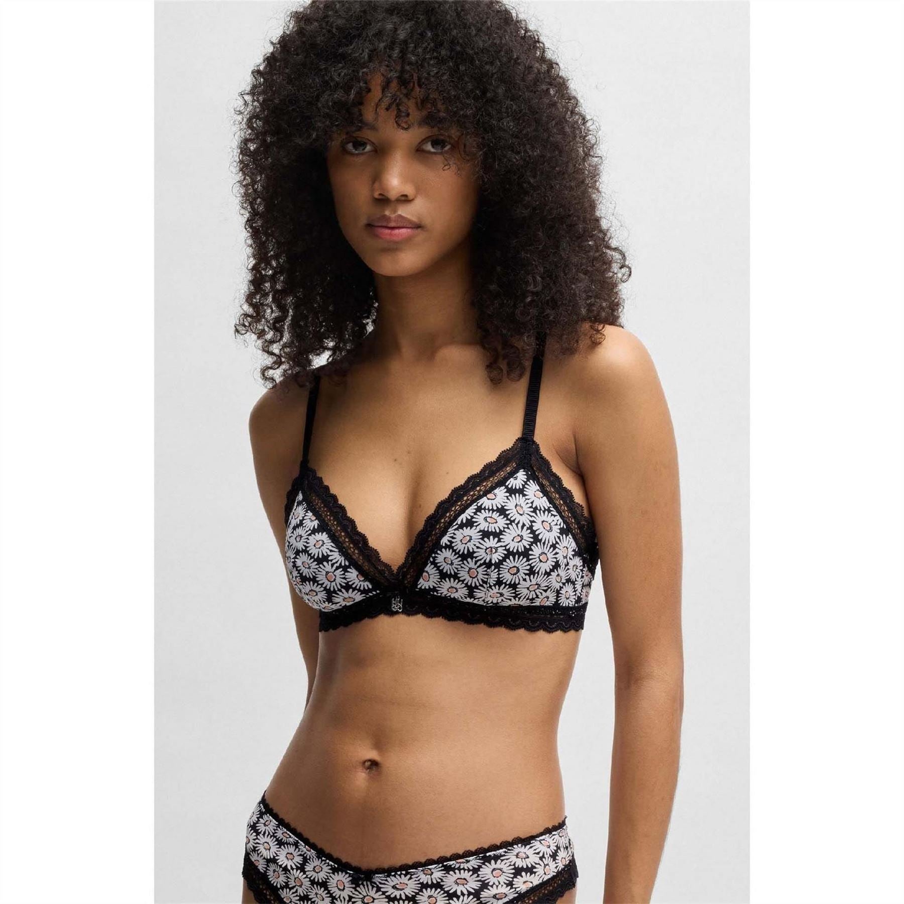 Hugo Trim Bra With Daisy Print