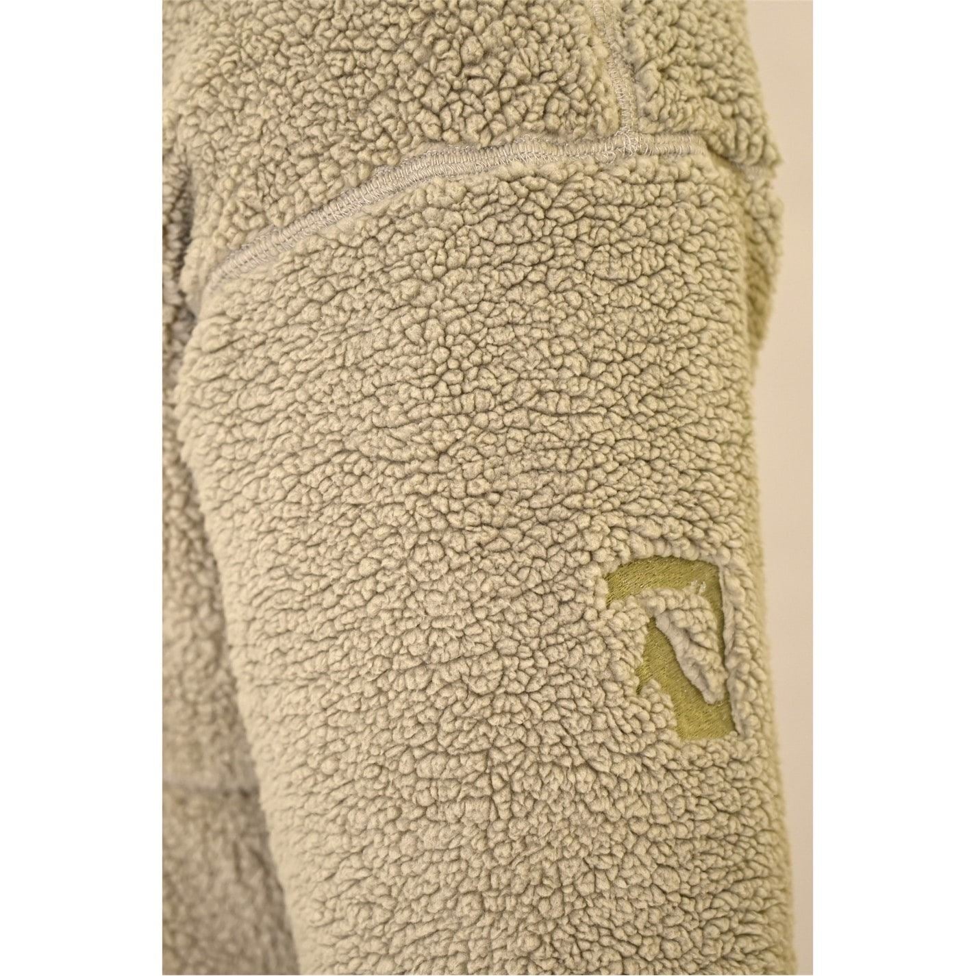 Requisite Essential Sherpa Wind Resistant Teddy Fleece Long Sleeve Oversized Fit Equestrian Jacket