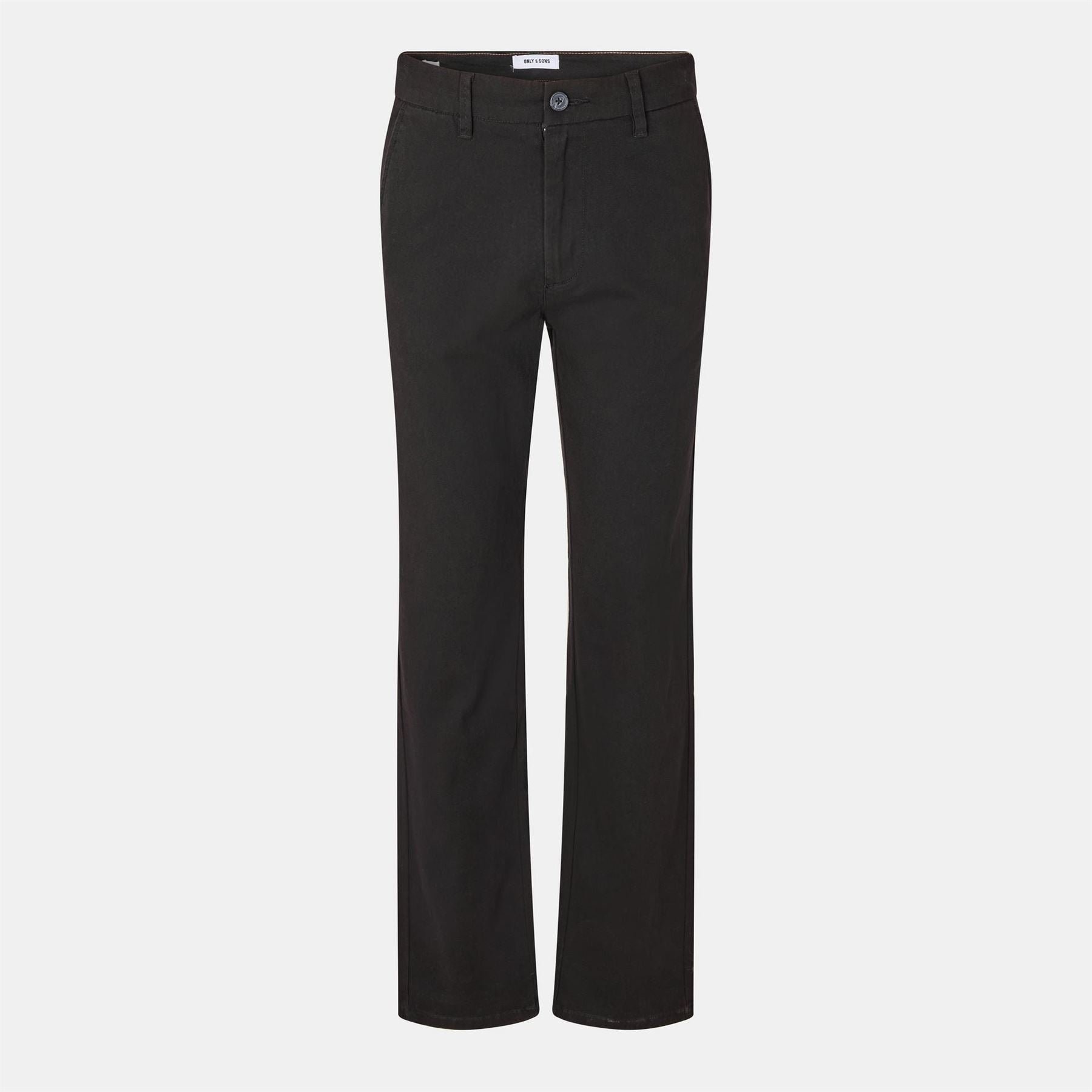 Only Solid Patterned Straight Leg Trousers