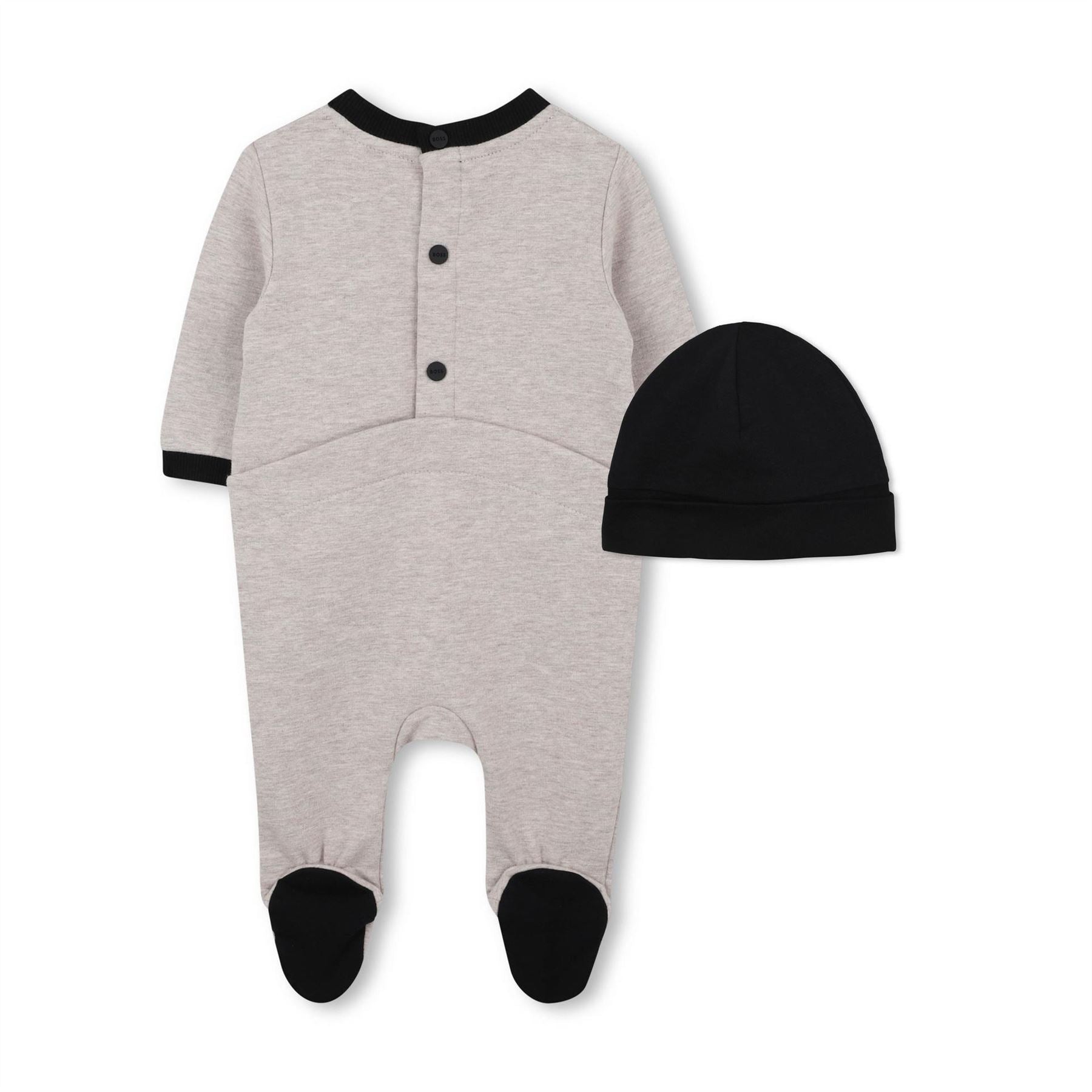 Boss Baby Crew Neck Long Sleeve Solid Patterned Jumpsuit