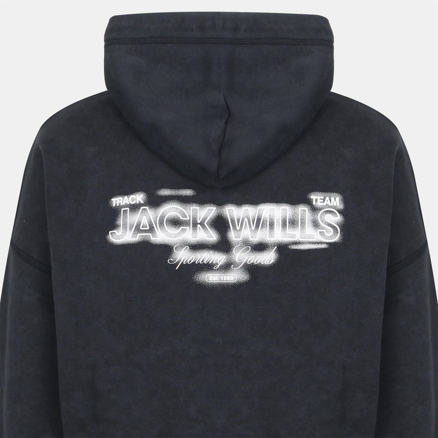 Jack Wills Script Cotton Long Sleeve Oversized Fit Hoodie