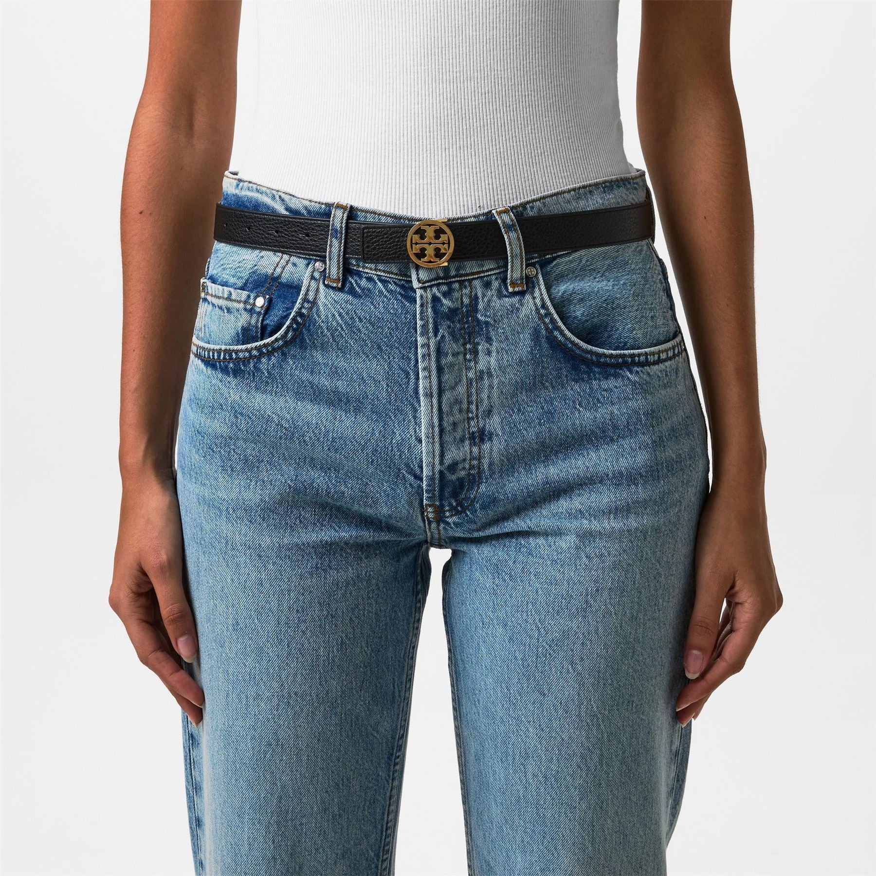 Tory Burch Burch 1inch Logo Belt