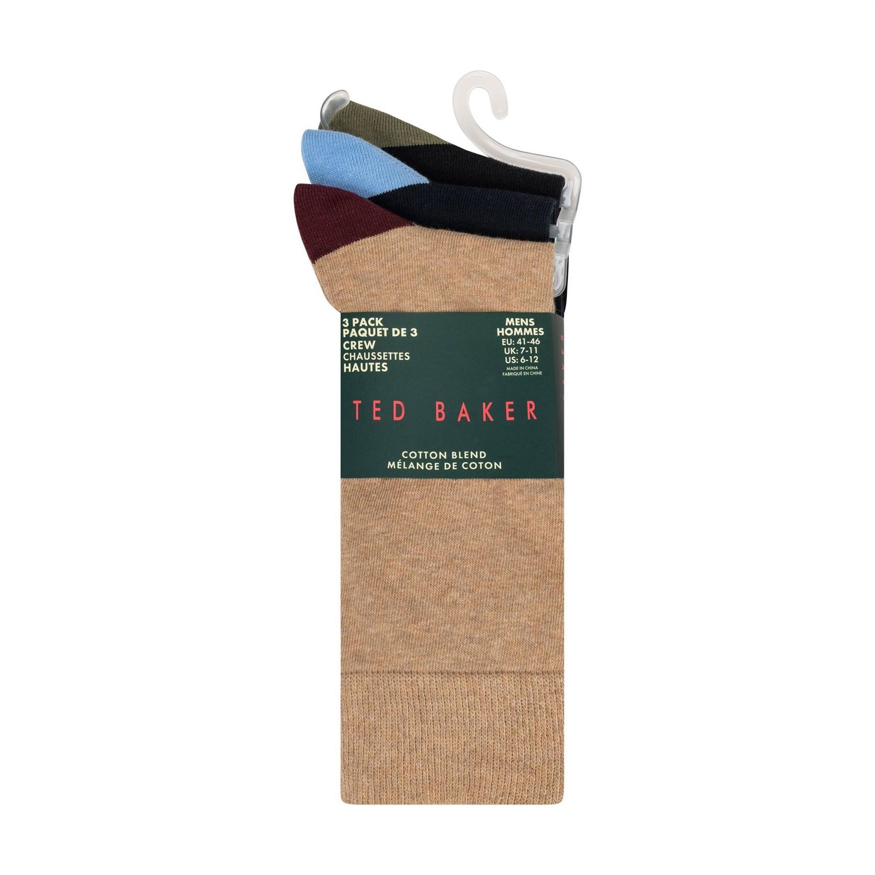 Ted Baker 3 Pack Formal Crew Long Socks