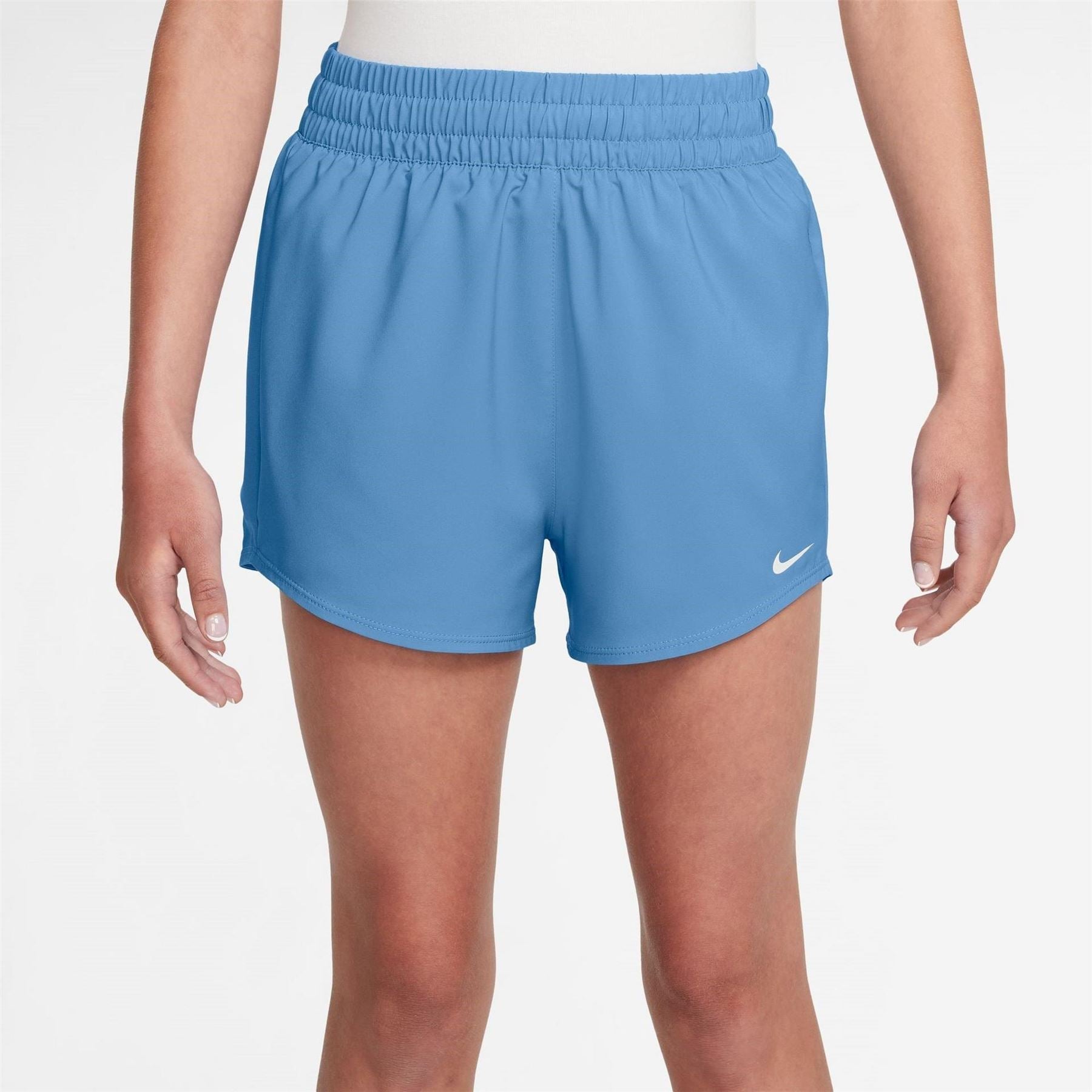 Nike One Big Kids (girls) Dri Fit High Waisted Woven Training Shorts