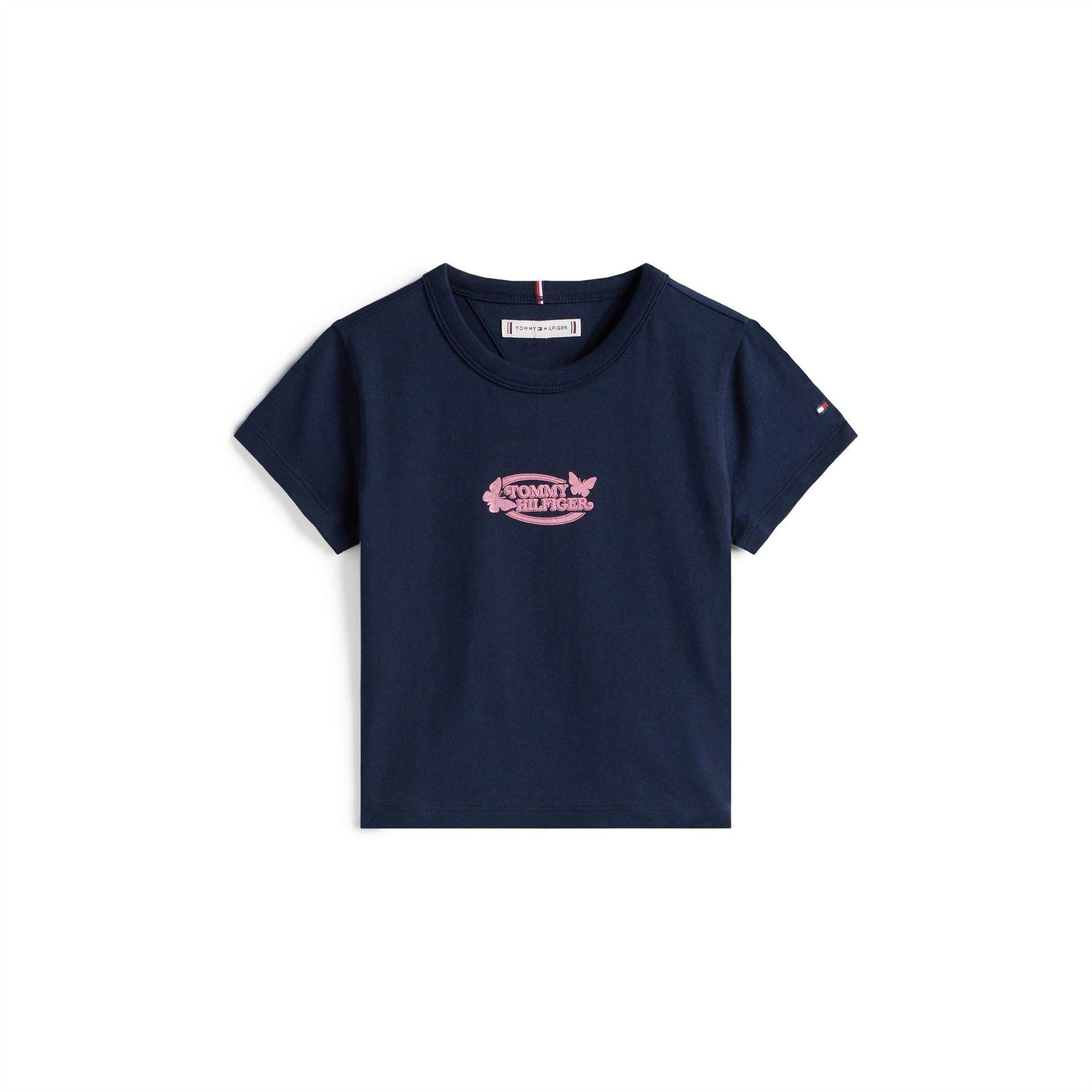 Tommy Hilfiger Butterfly Embroidered Regular Fit T-Shirt