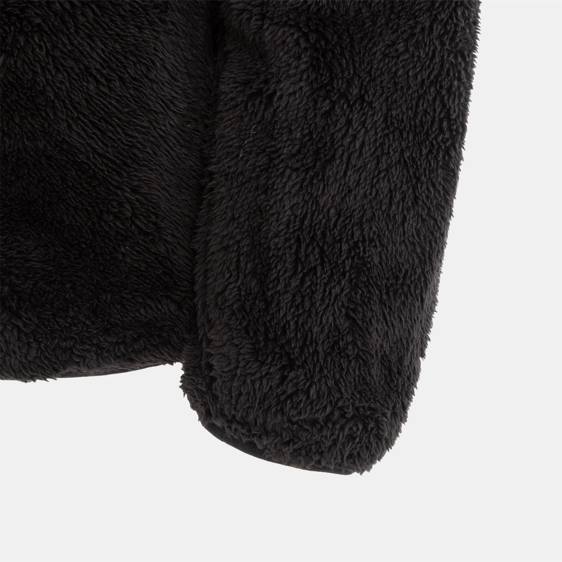 SoulCal Full Zipper Solid Patterned Fleece Jacket