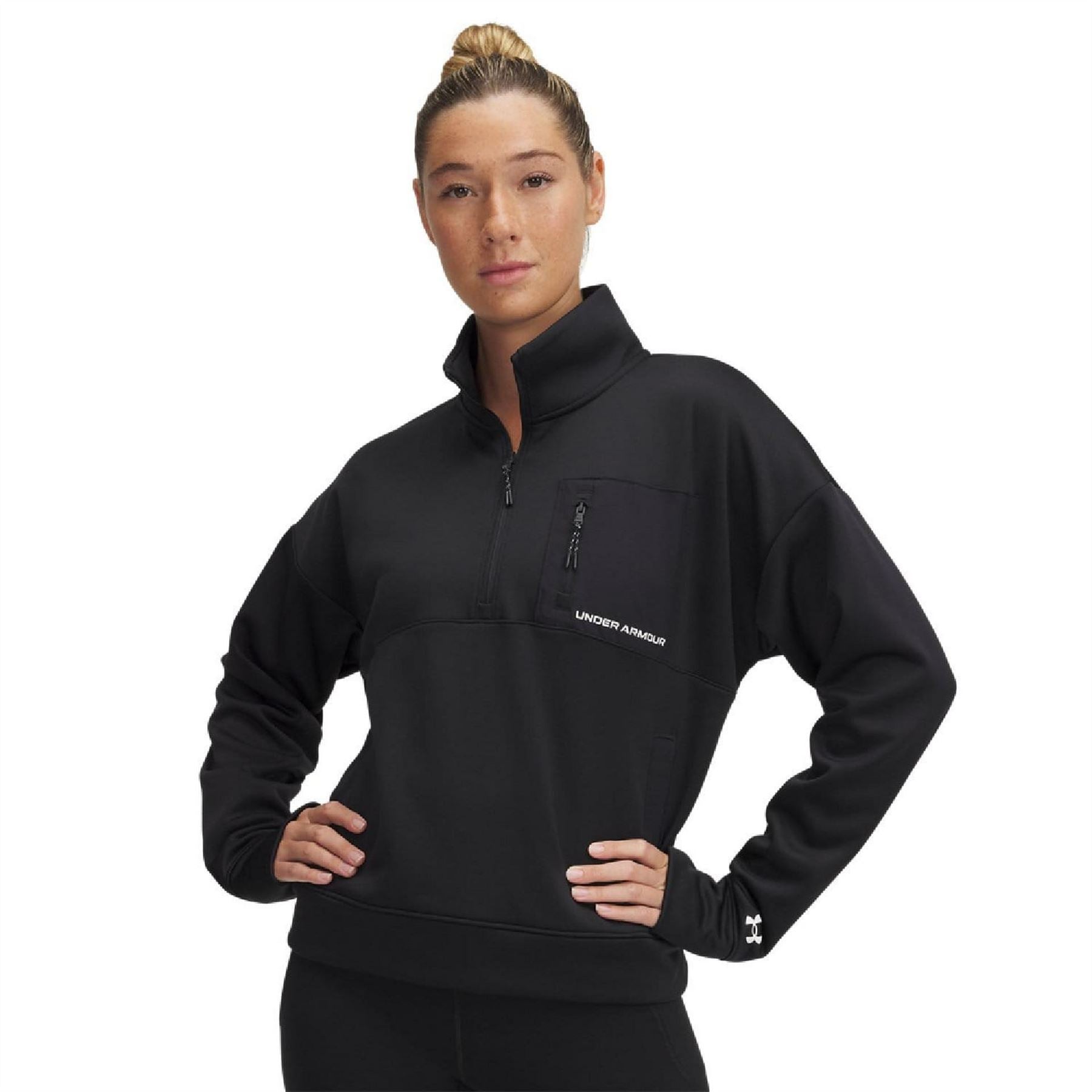 Under Armour Woven Fleece Half Zip Top