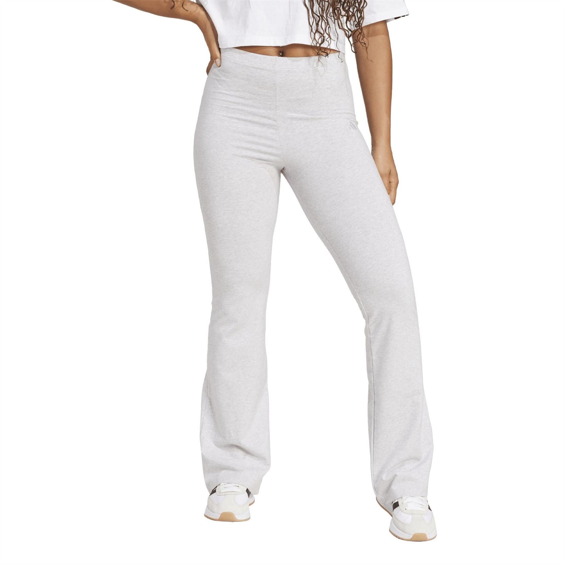 adidas Womens Essentials Logo Flared Leggings