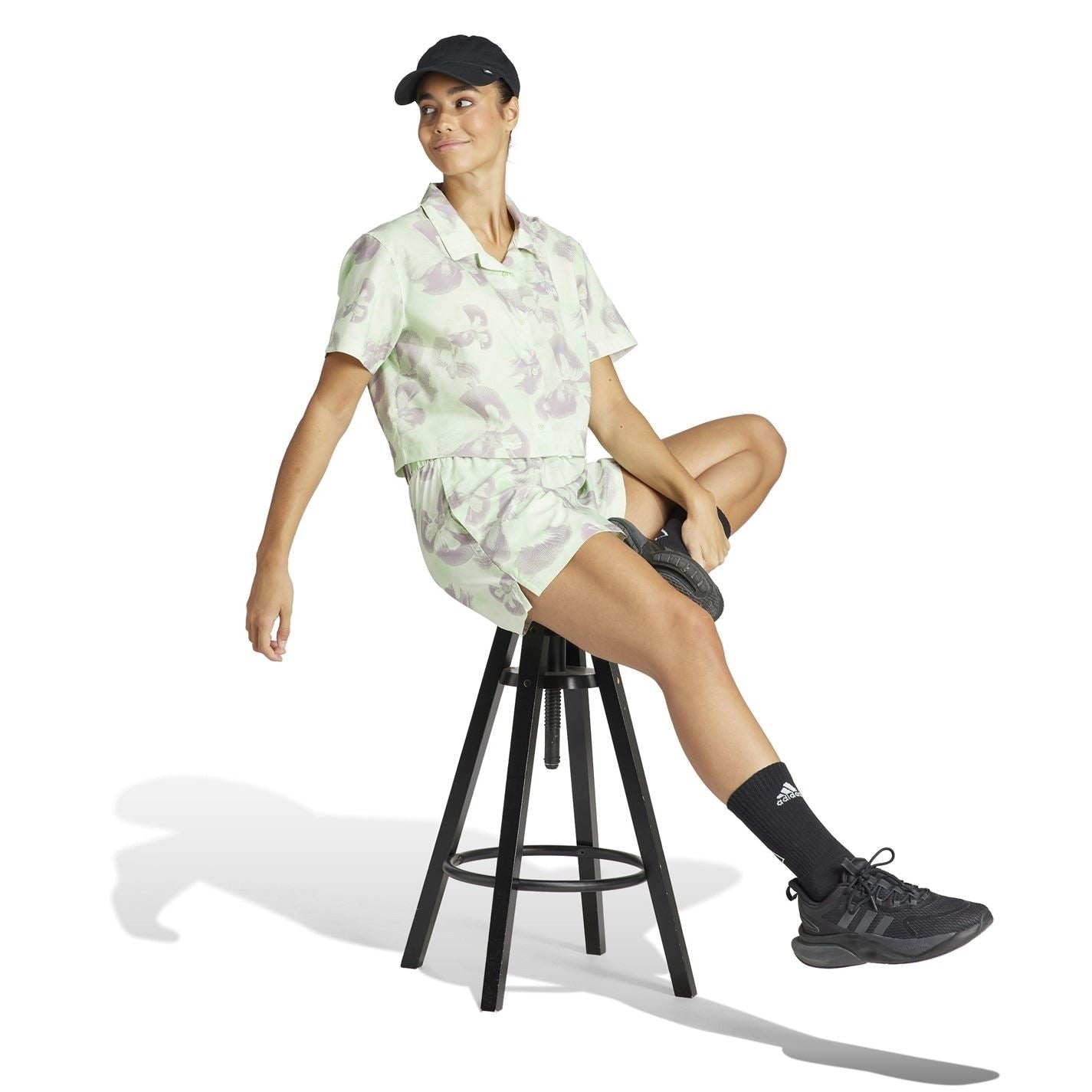 adidas Womens W Aop Short Tracksuit