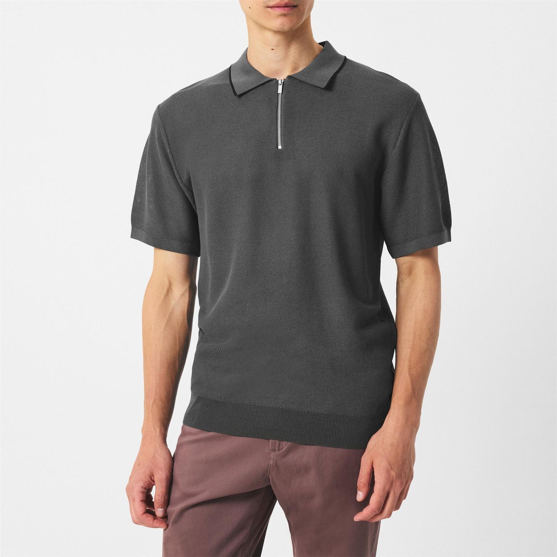 Firetrap Collared Neck Short Sleeve Regular Fit Polo Shirt