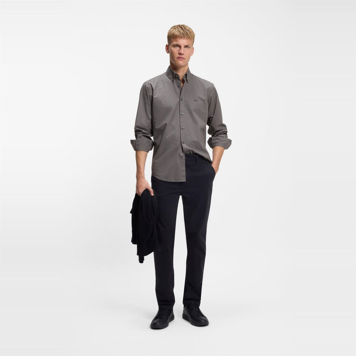 Boss Regular Fit Button Down Collar Long Sleeve Shirt