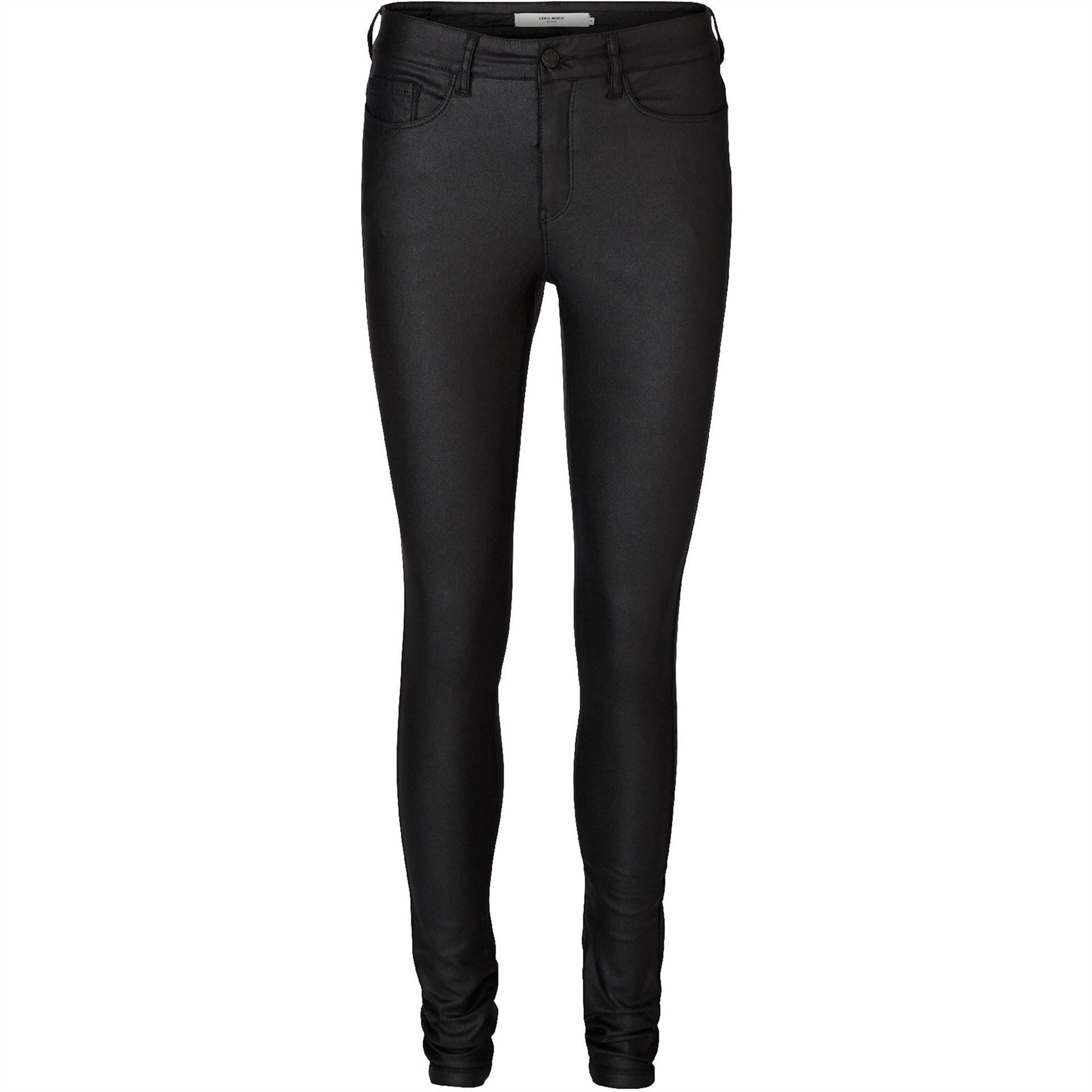 Vero Moda Tall Vmseven Smooth Coated Skinny Trousers