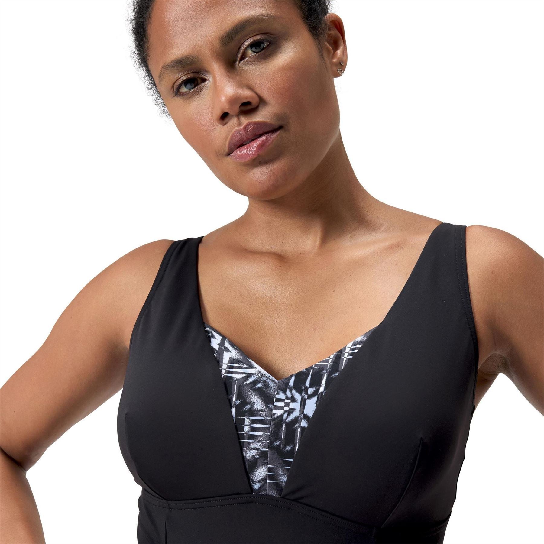 Speedo Abstract Patterned One Piece Swimsuit