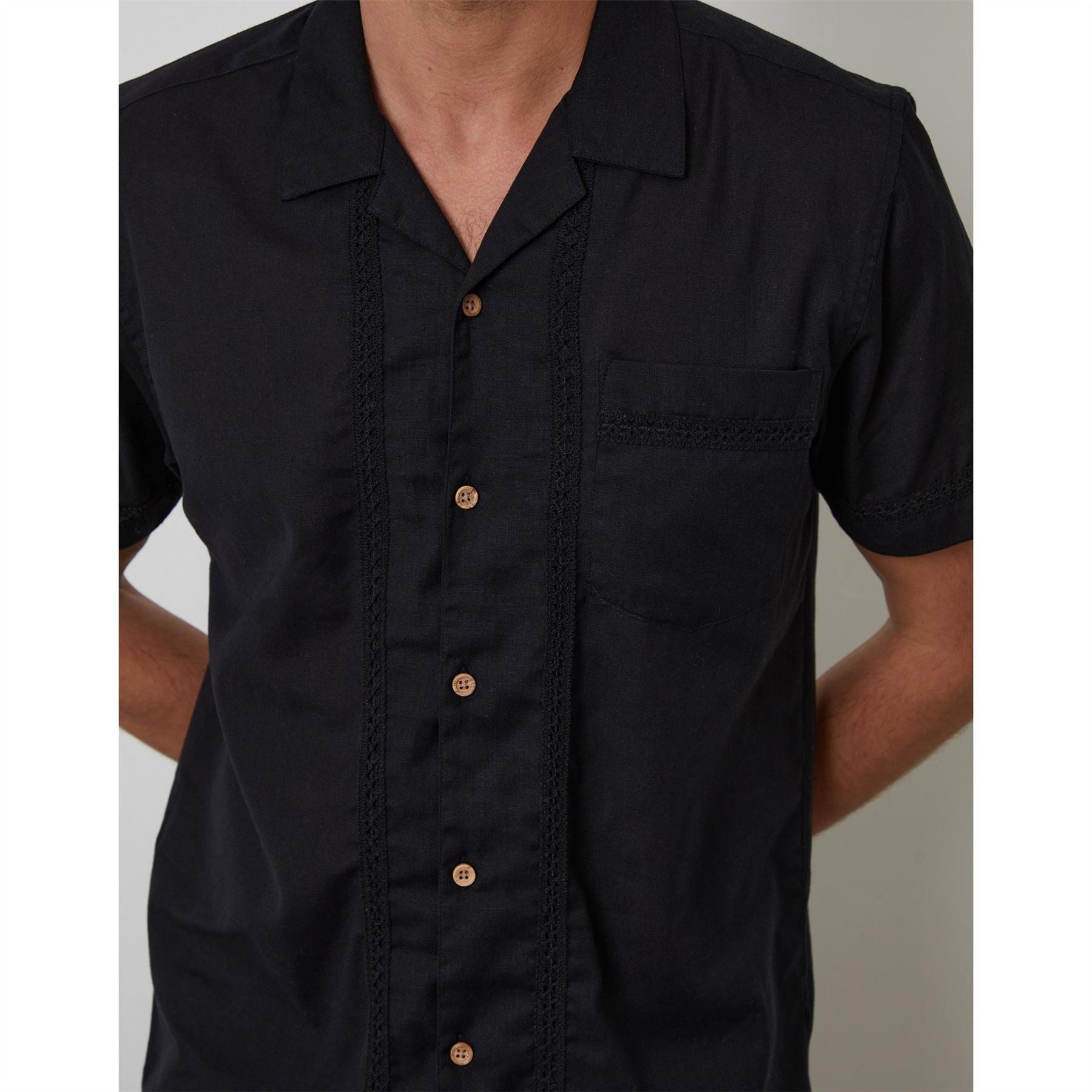 Threadbare Worden Short Sleeve Bowling Shirt