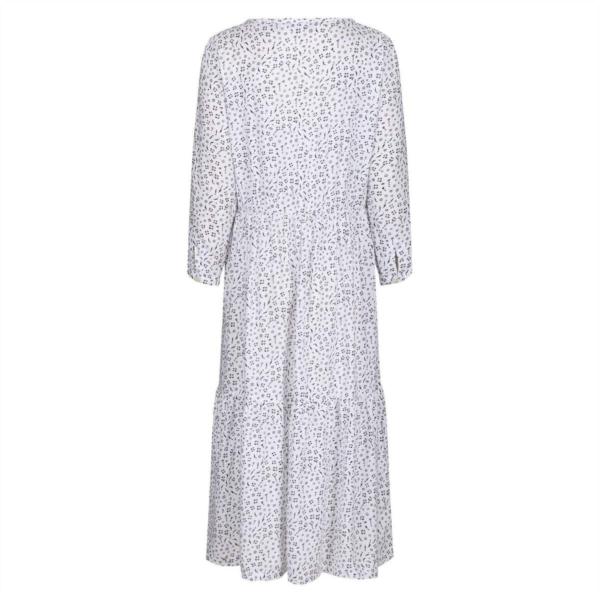 Regatta Briella Scoop Neck Three Quarter Sleeve Midi Tiered Dress