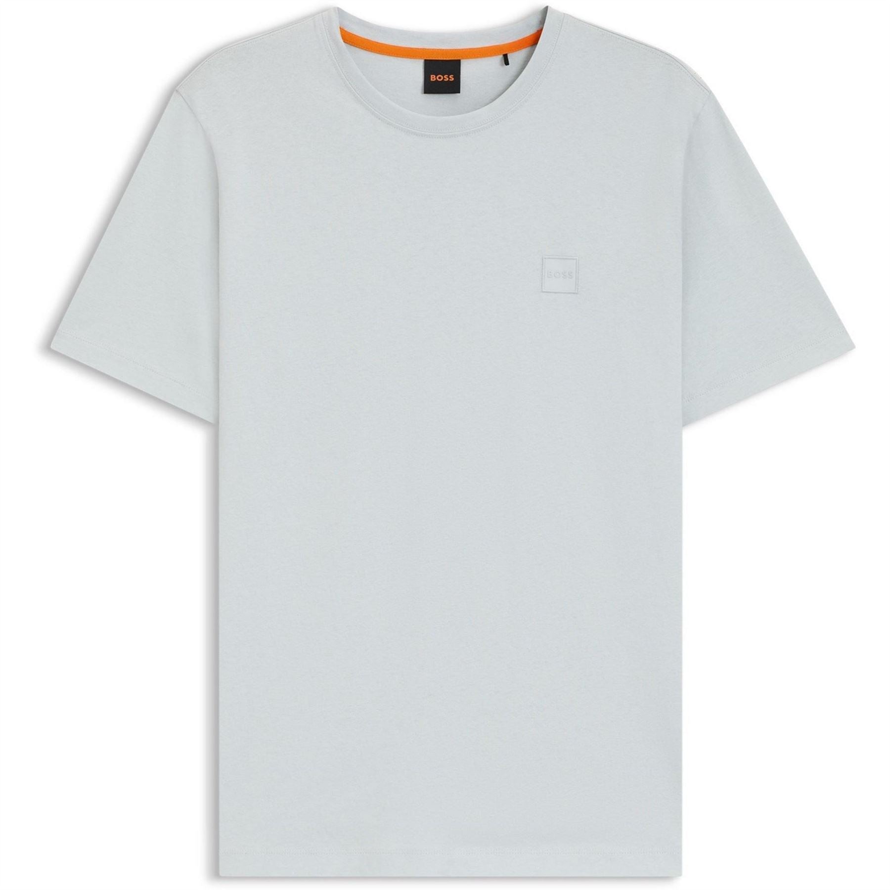 Boss BOSS ORANGE Tales T Shirt with Logo Patch Premium Cotton