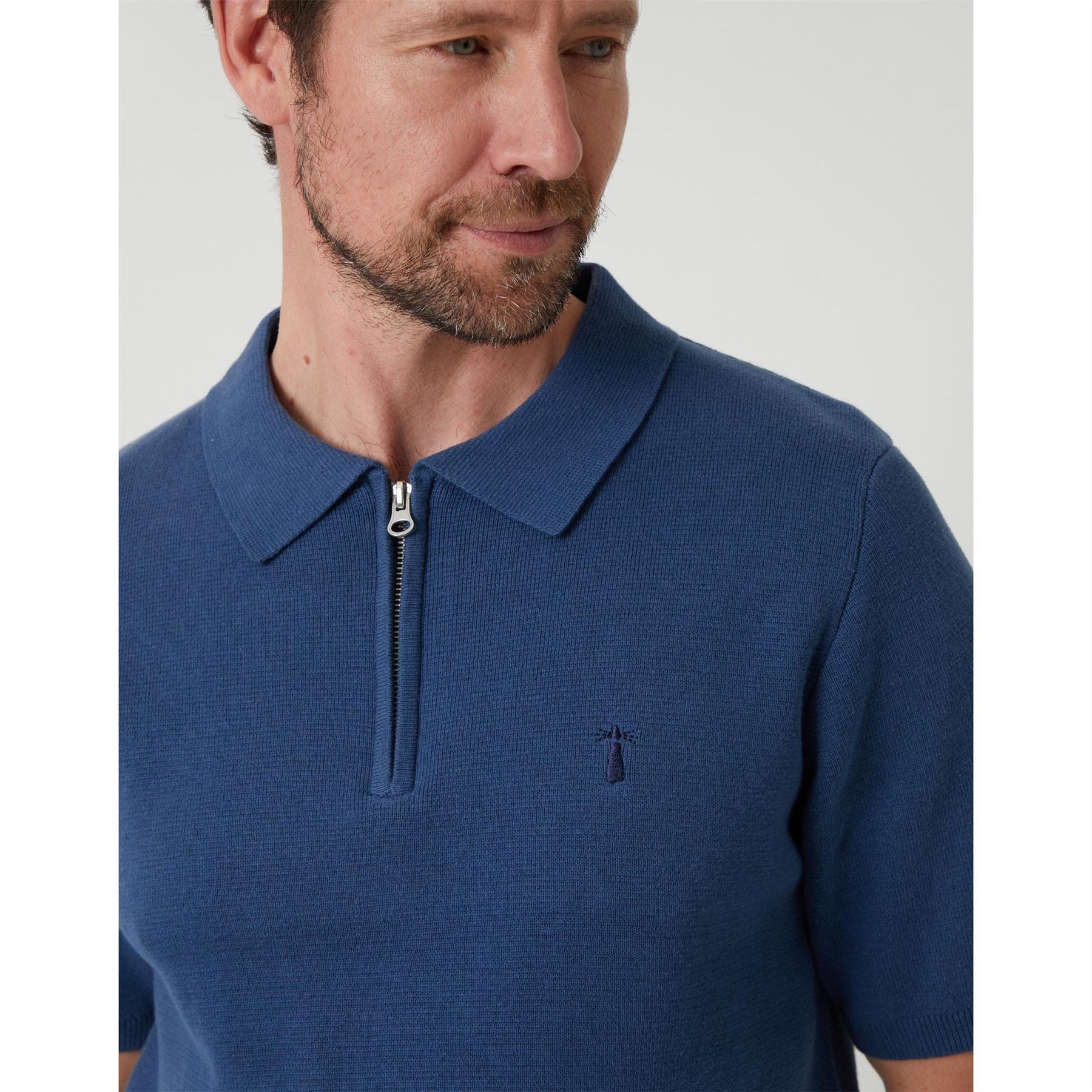 Saltwell Zip Neck Regular Fit Polo Shirt