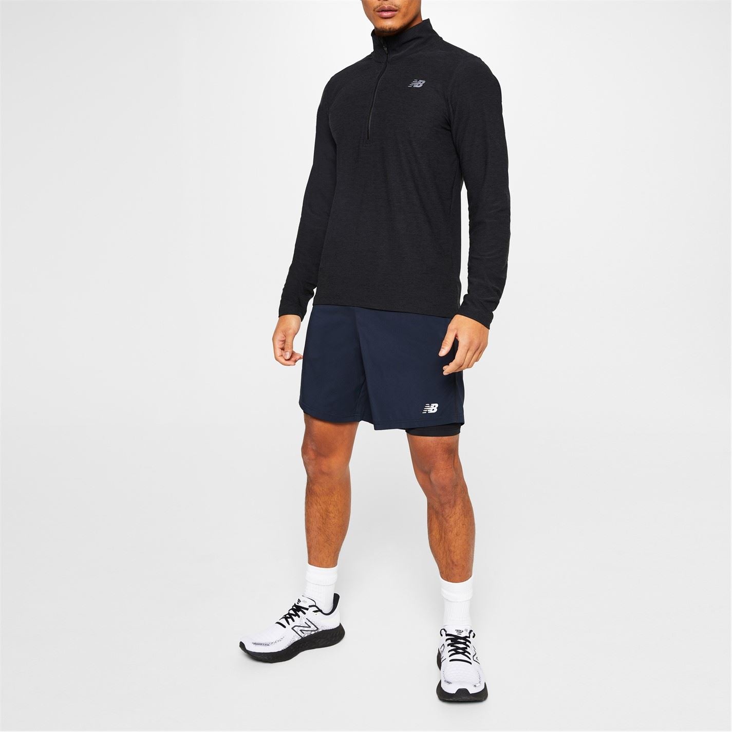 New Balance Mens Quarter Zip Running Top